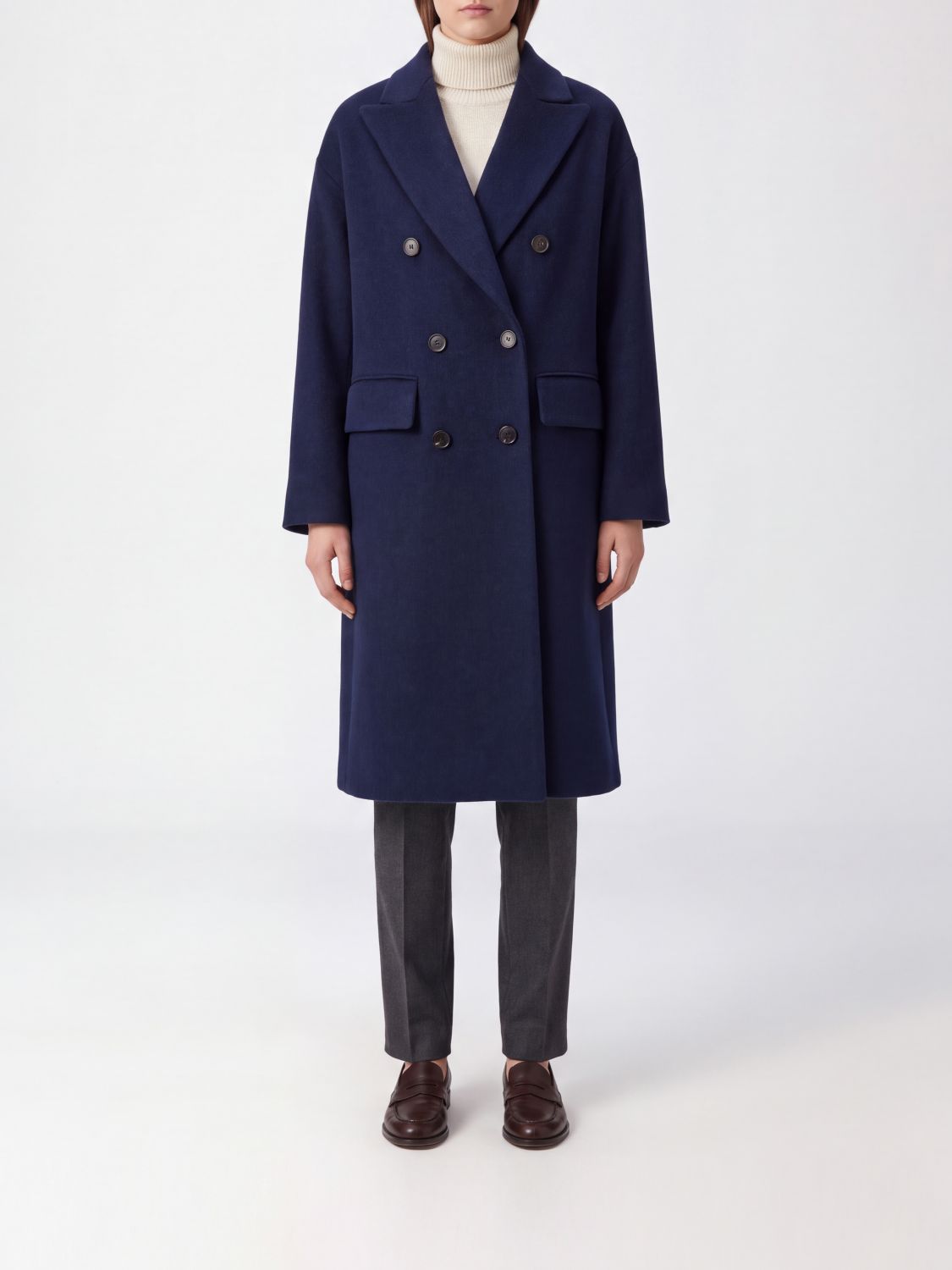 ALBERTO BIANI Coat Woman color Blue