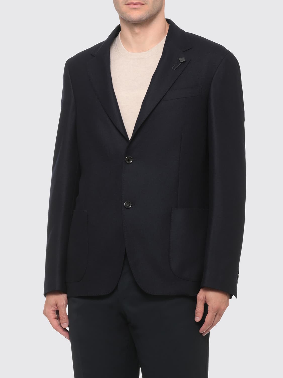 LARDINI Jacket Men color Blue