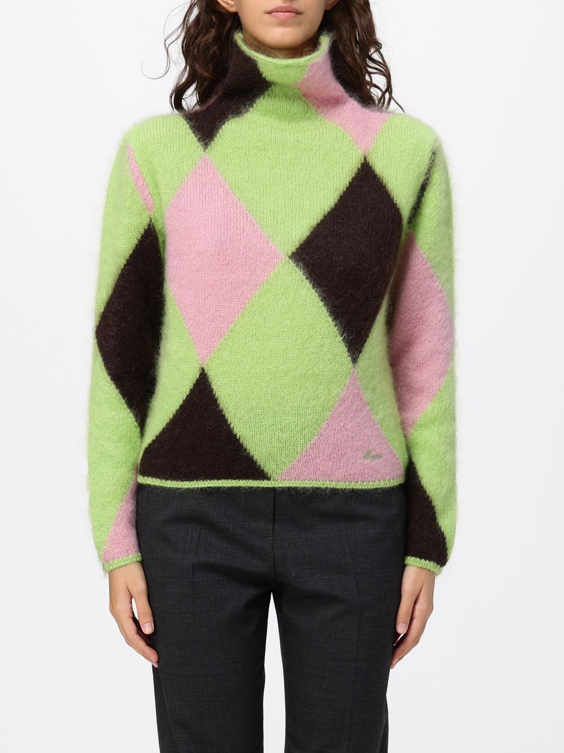 Msgm Sweater Woman Color Green