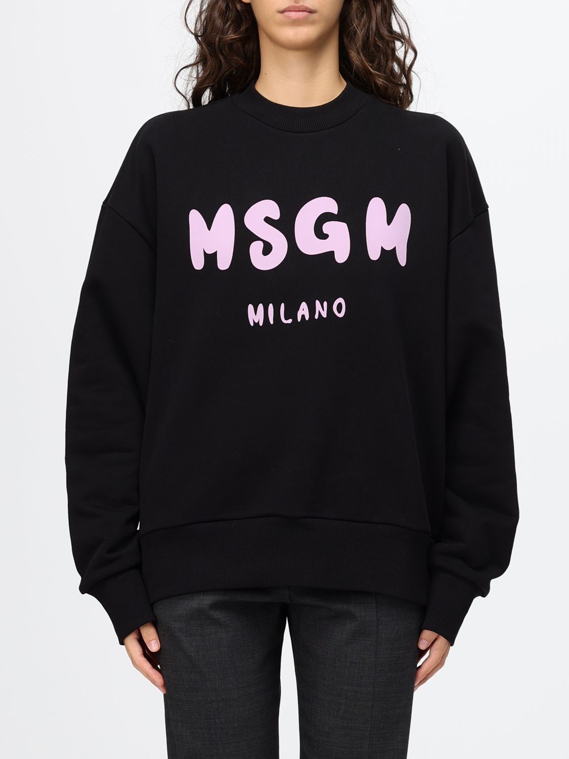 Msgm Sweatshirt Woman Color Black