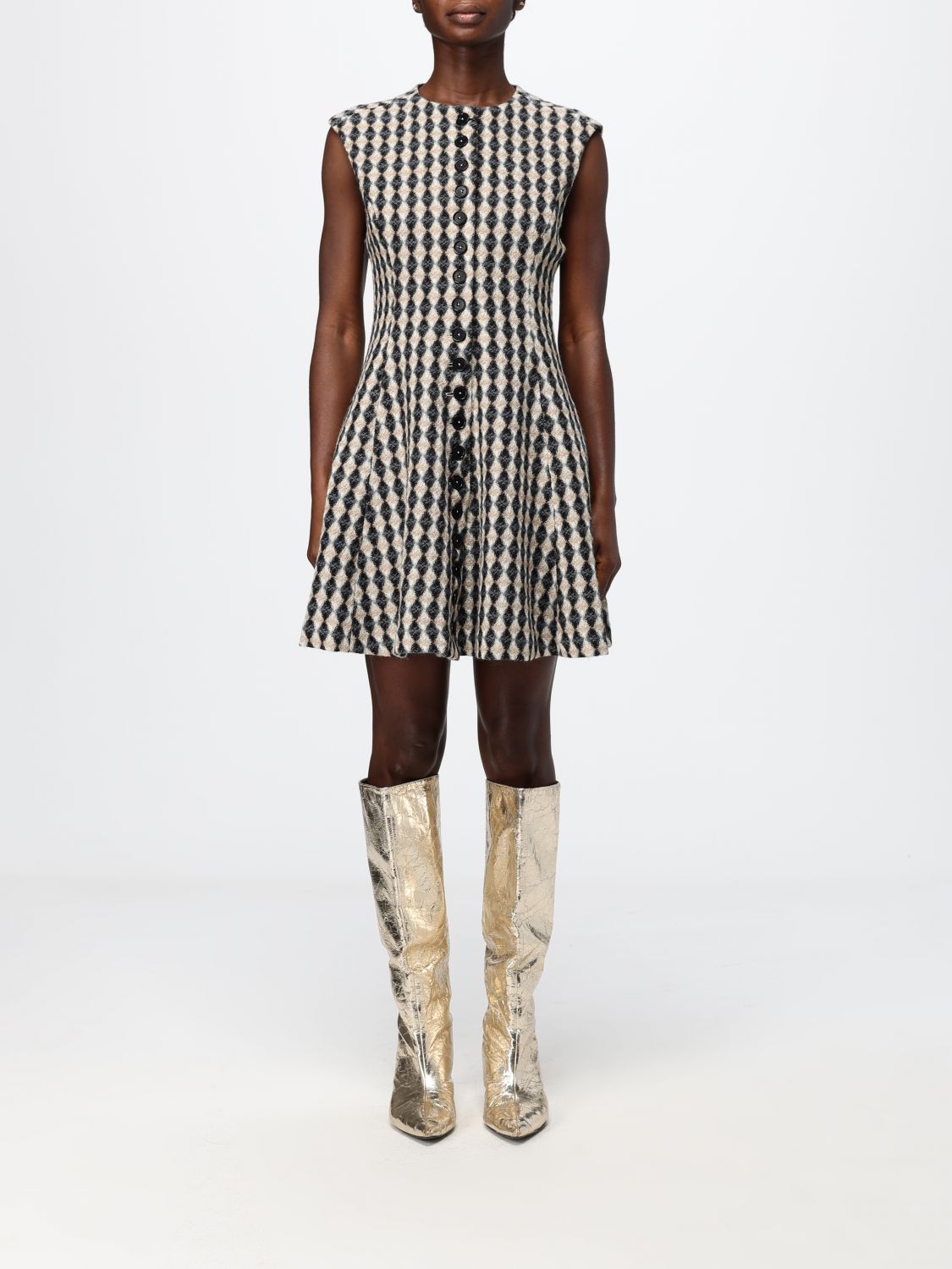 MSGM Dress Woman color Grey