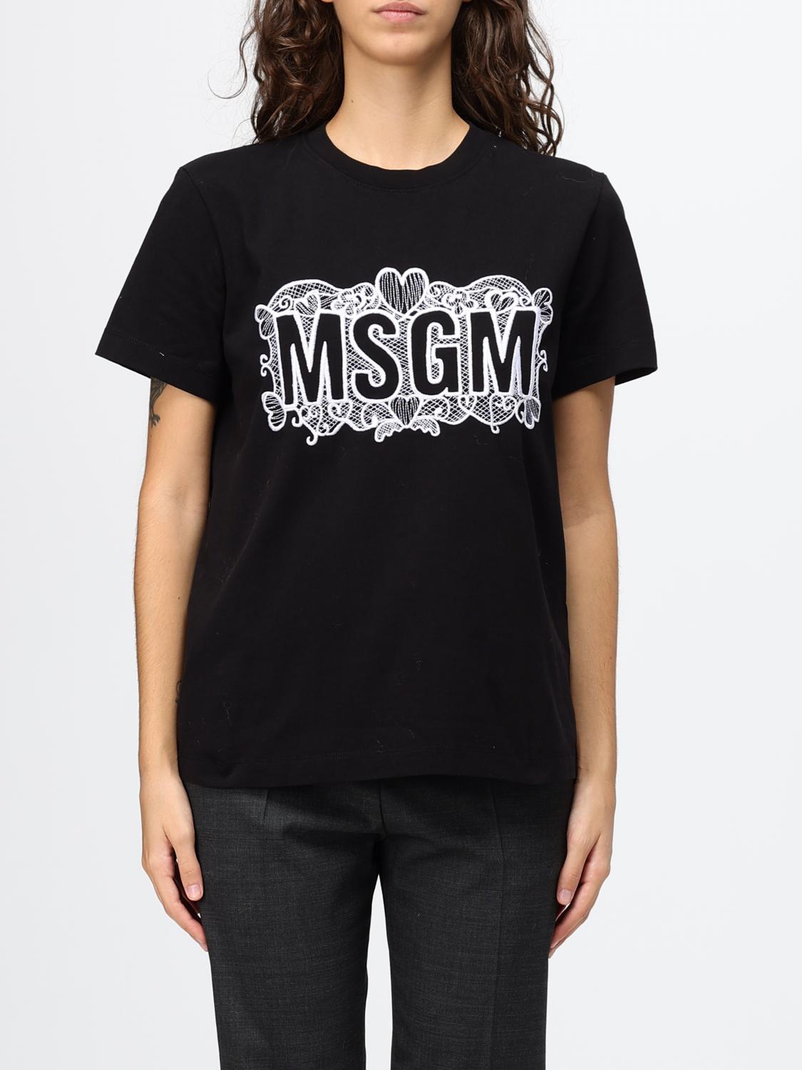 MSGM T-Shirts Donna colore Nero