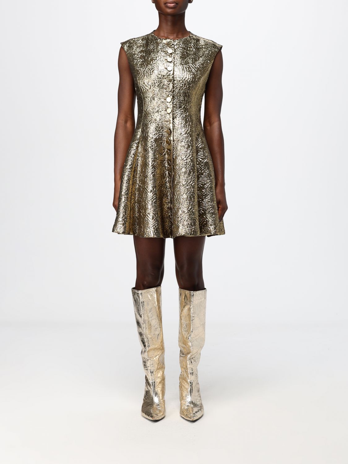 MSGM Dress Woman color Gold