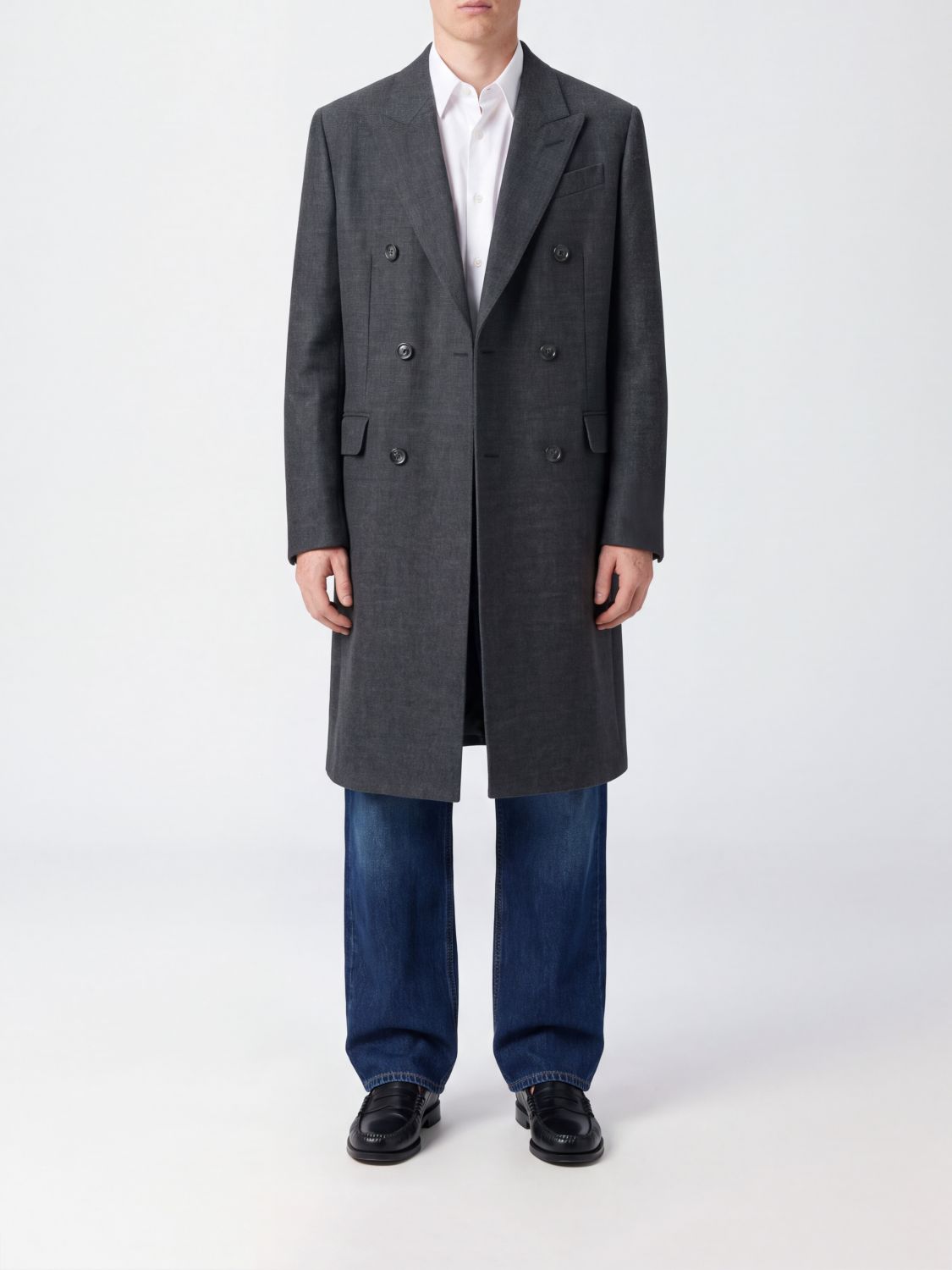 AMI PARIS Coat Men color Grey