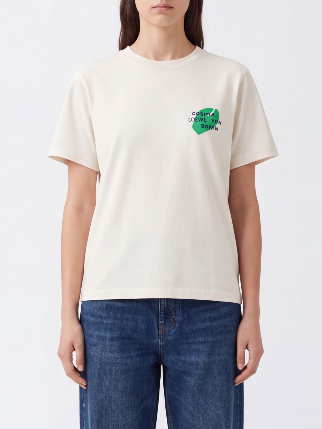 Loewe T-shirt Woman Color Beige