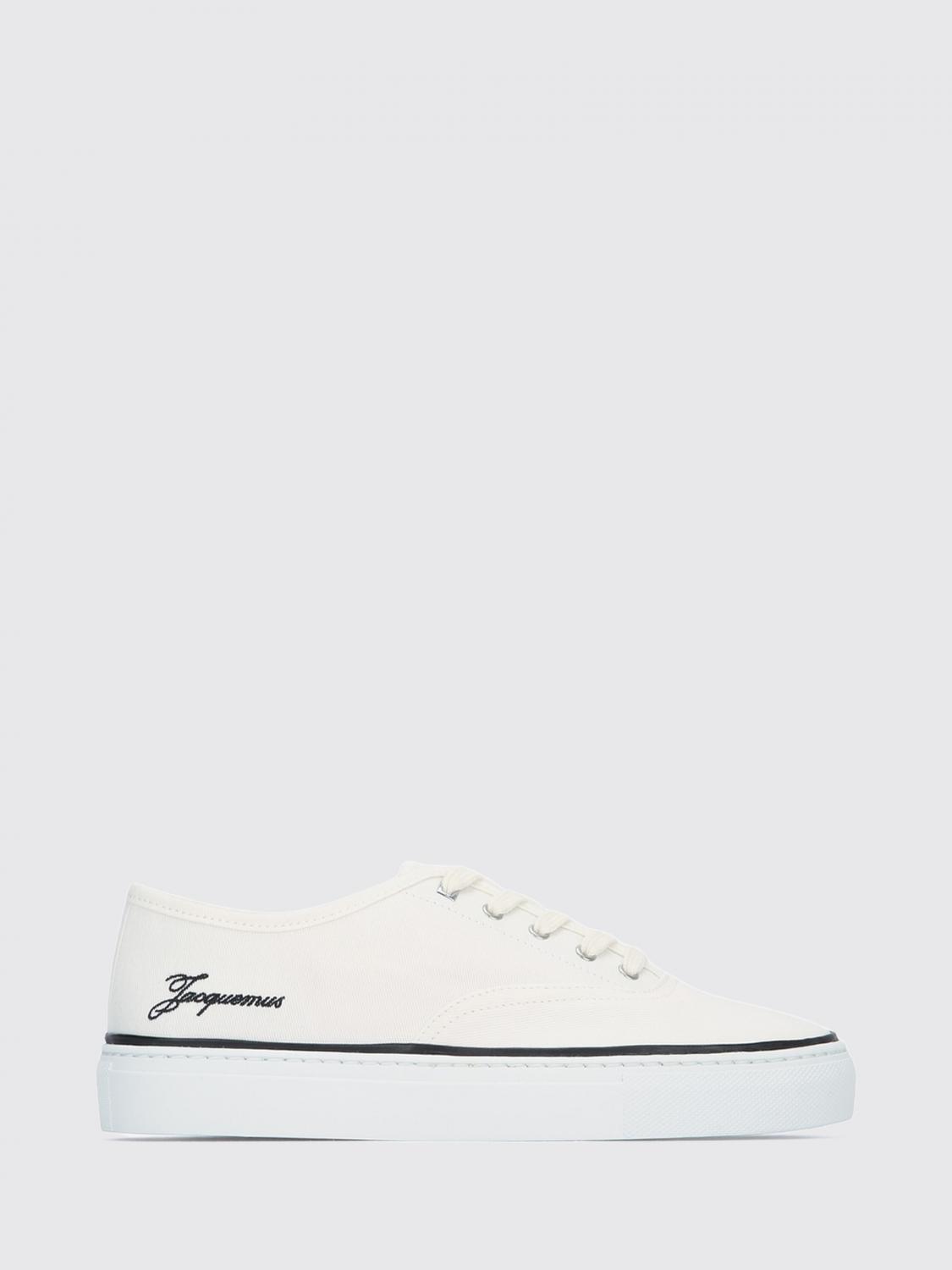 Jacquemus Féfé Cotton Canvas Sneakers with Embroidered Side Logo