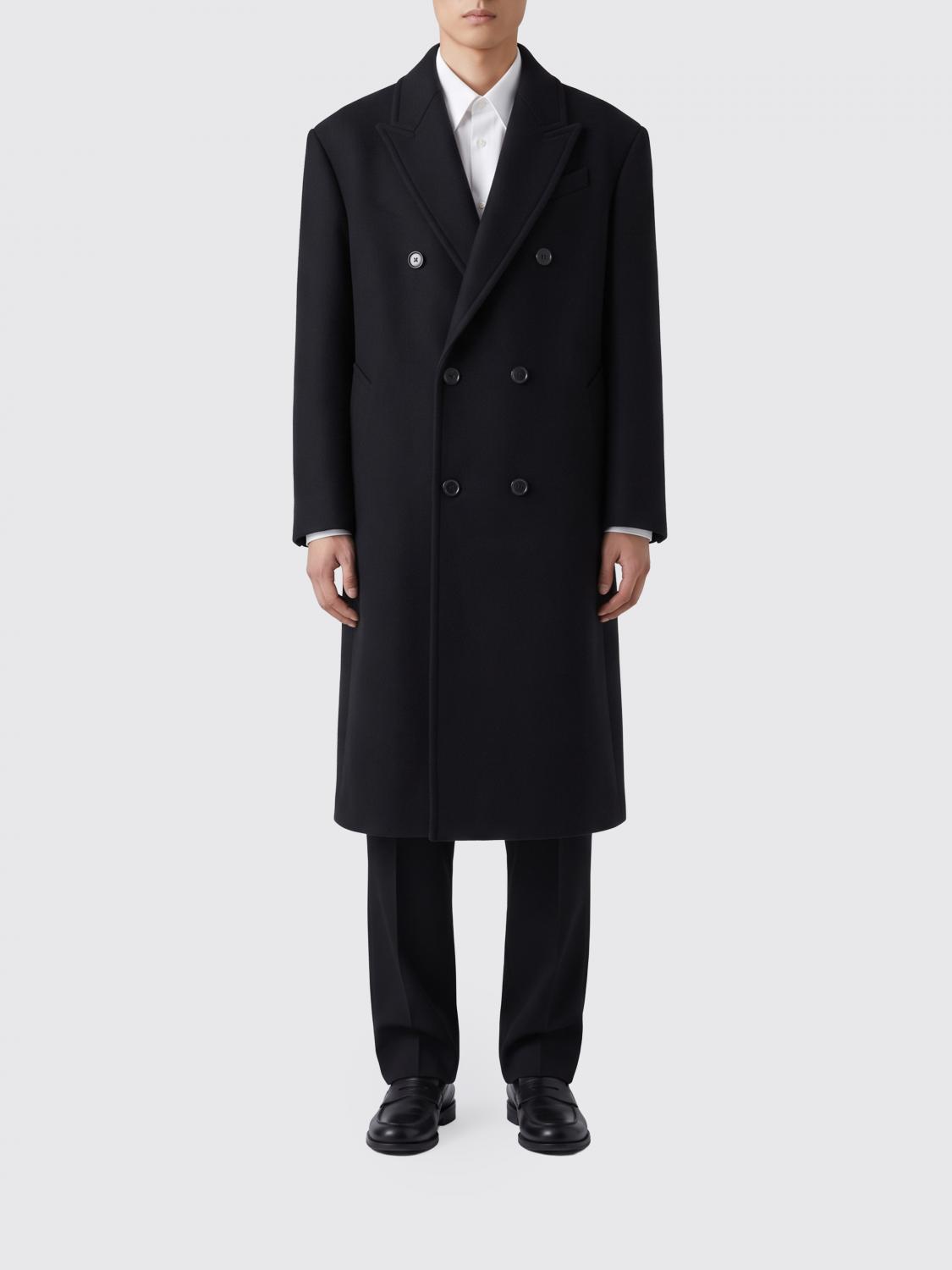 AMI PARIS Coat Men color Black