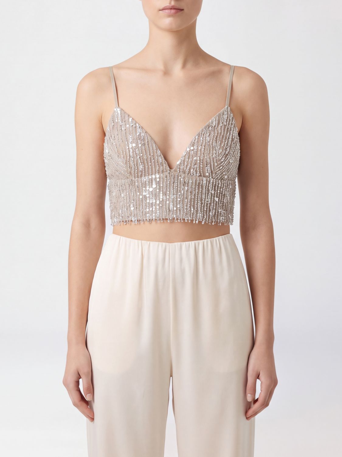 AMI PARIS Top Woman color Beige