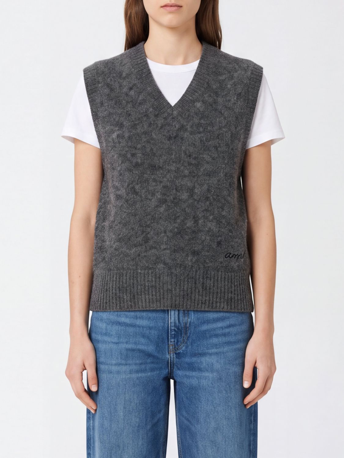AMI PARIS Sweater Woman color Grey