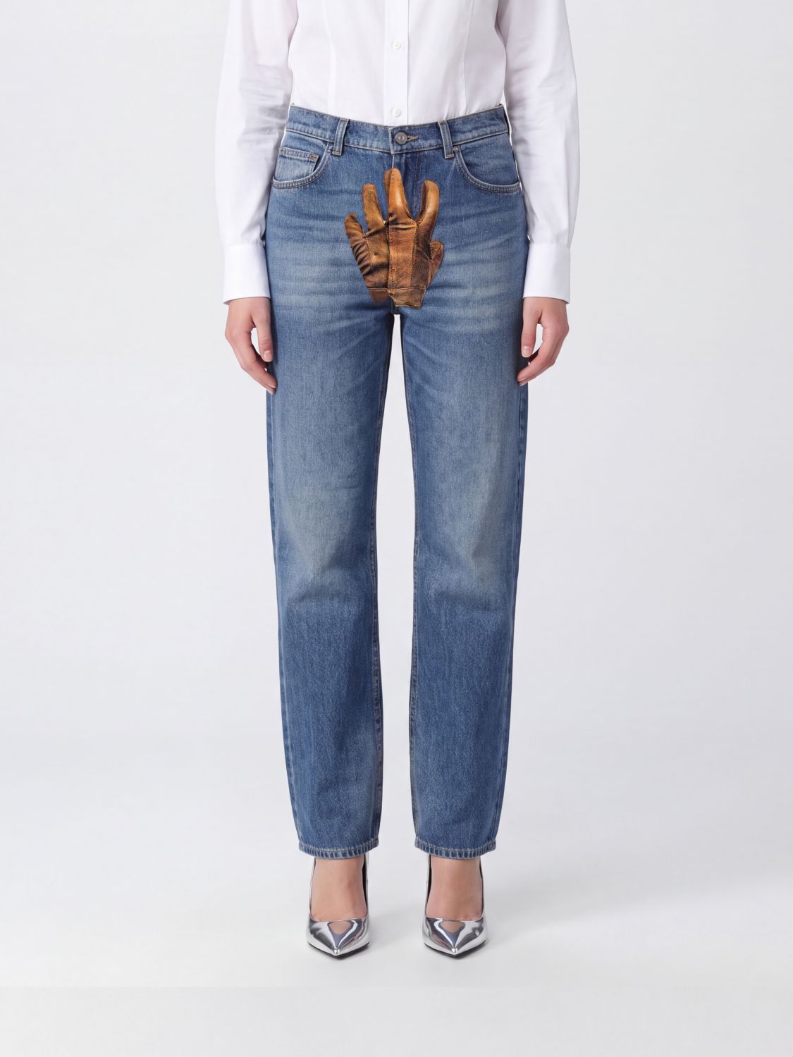 JEAN PAUL GAULTIER Jeans Donna colore Denim