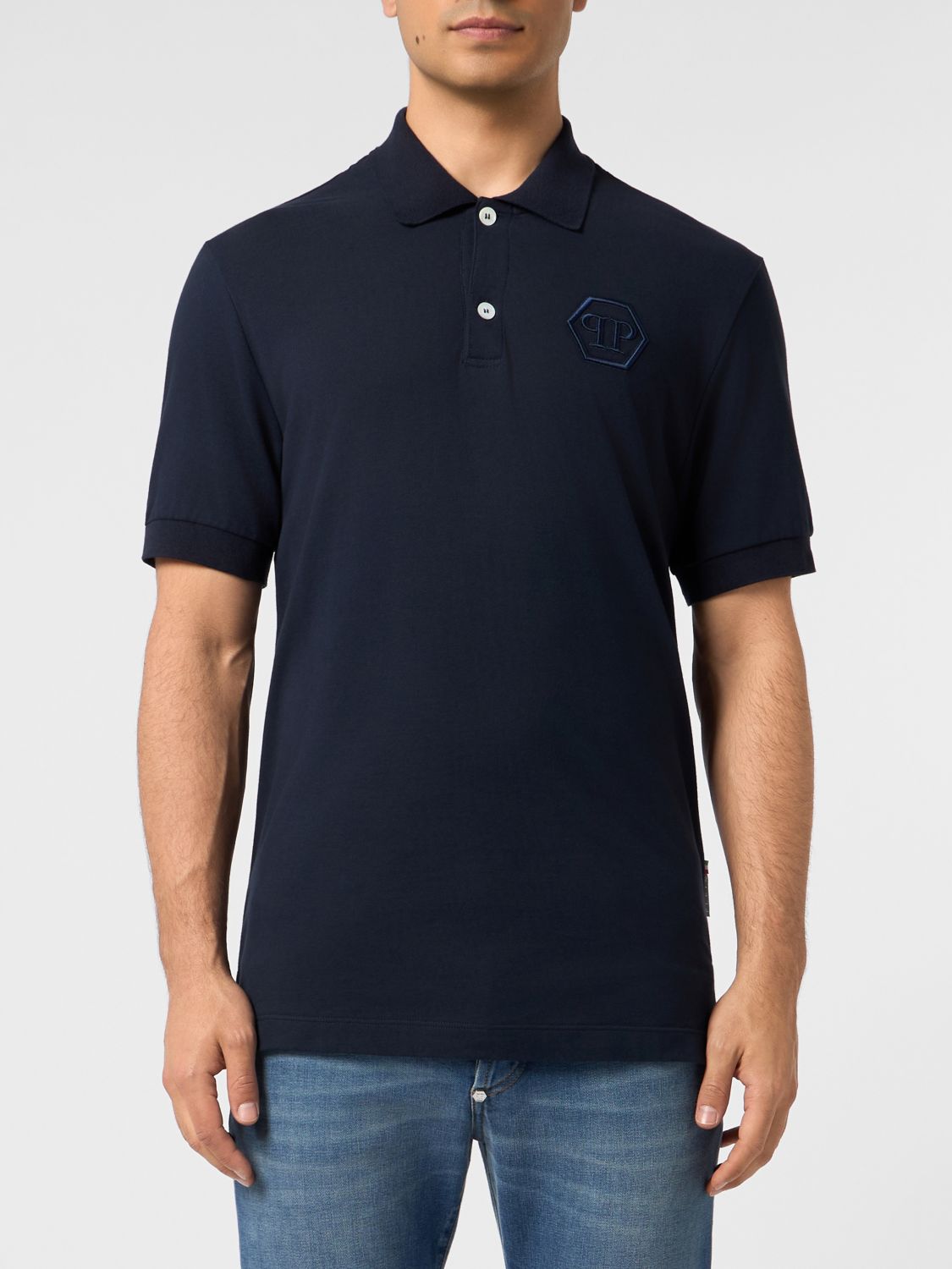 PHILIPP PLEIN Polo Shirt Men color Blue