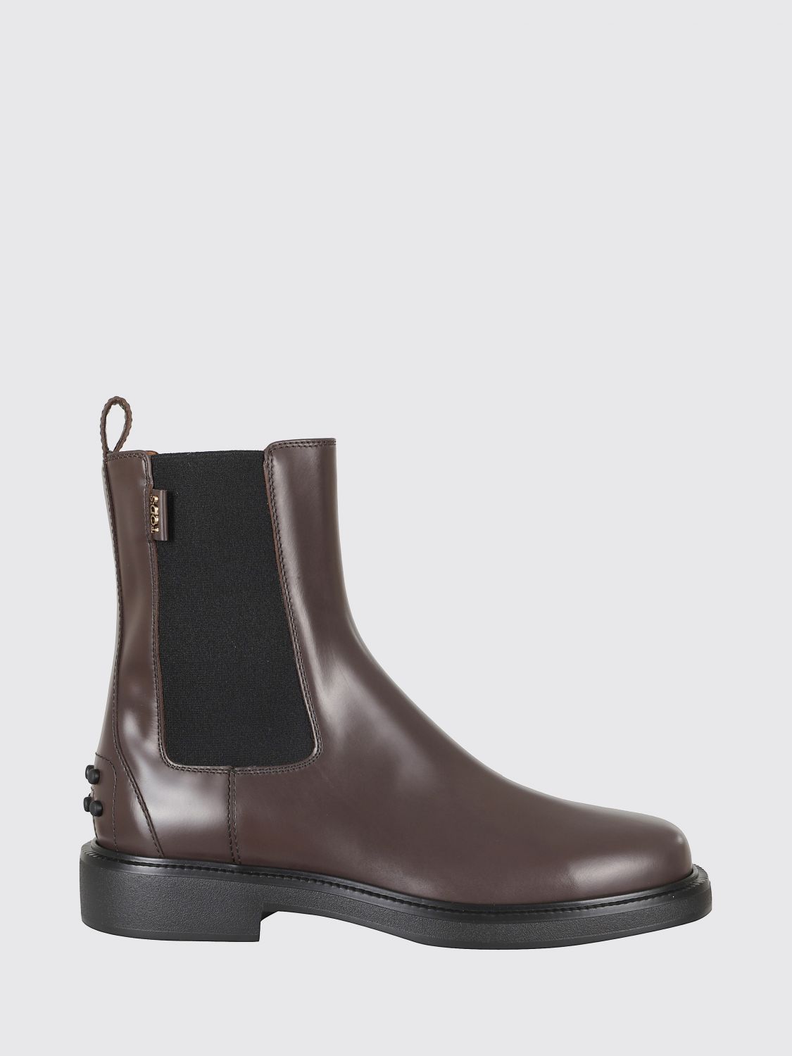 Tod’s Flat Ankle Boot in Black