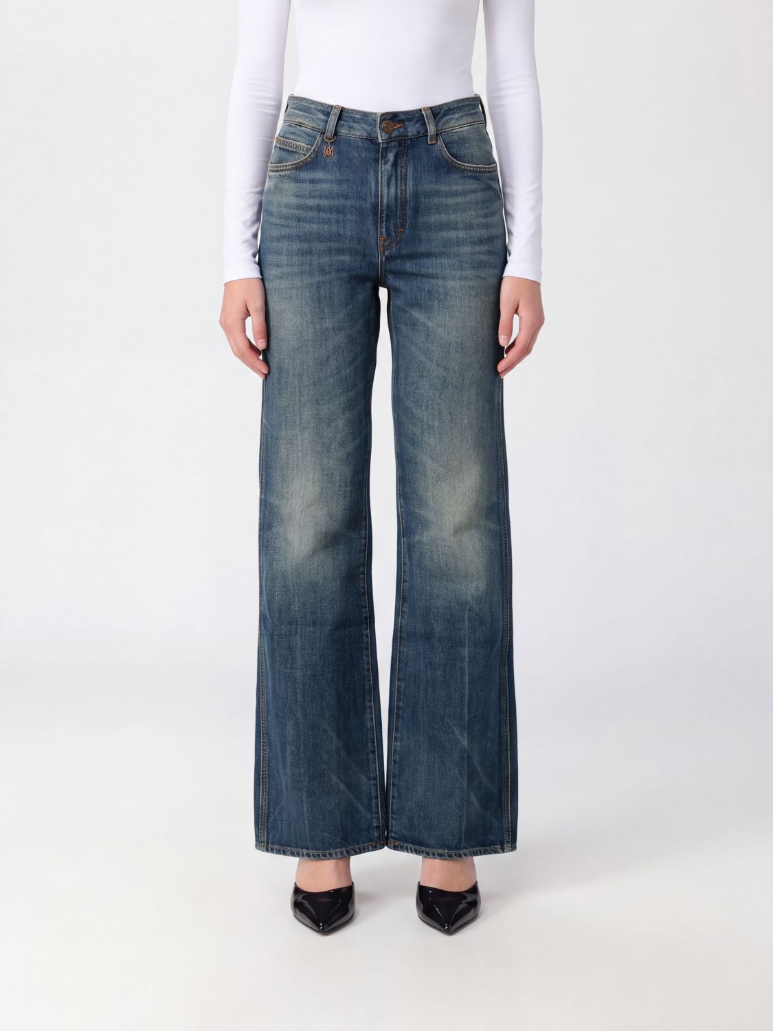 AMIRI Jeans Woman color Blue