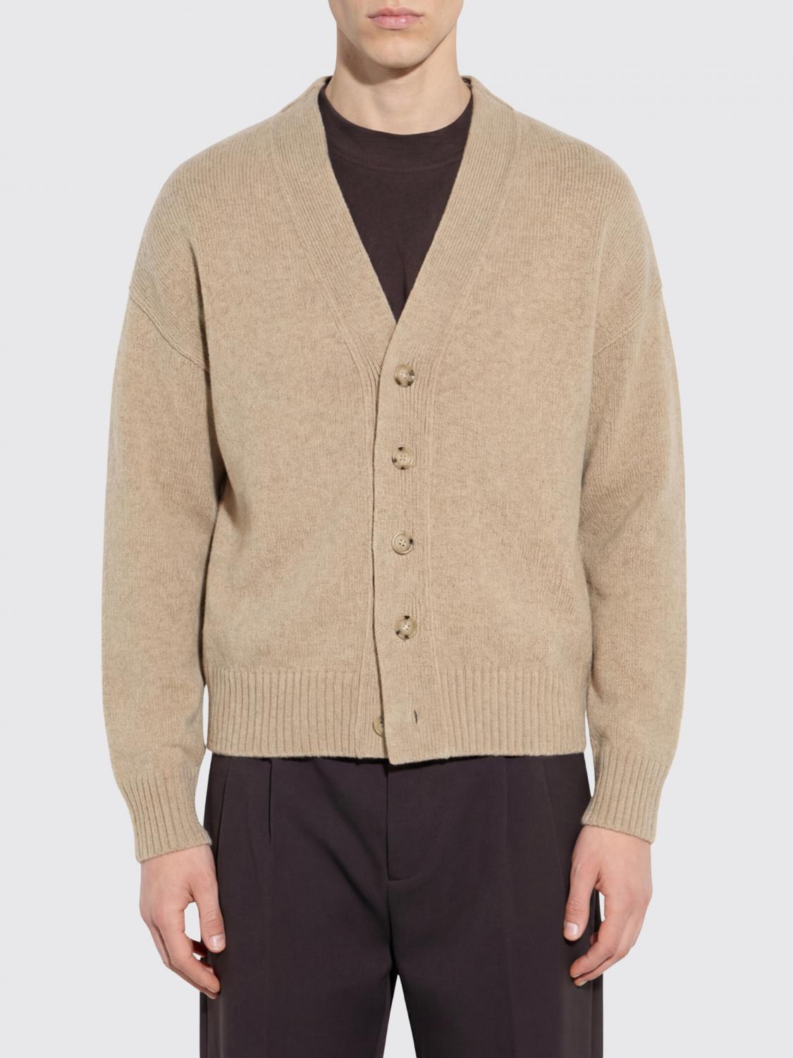 Paolo Pecora Merino Wool V-Neck Cardigan with Buttons