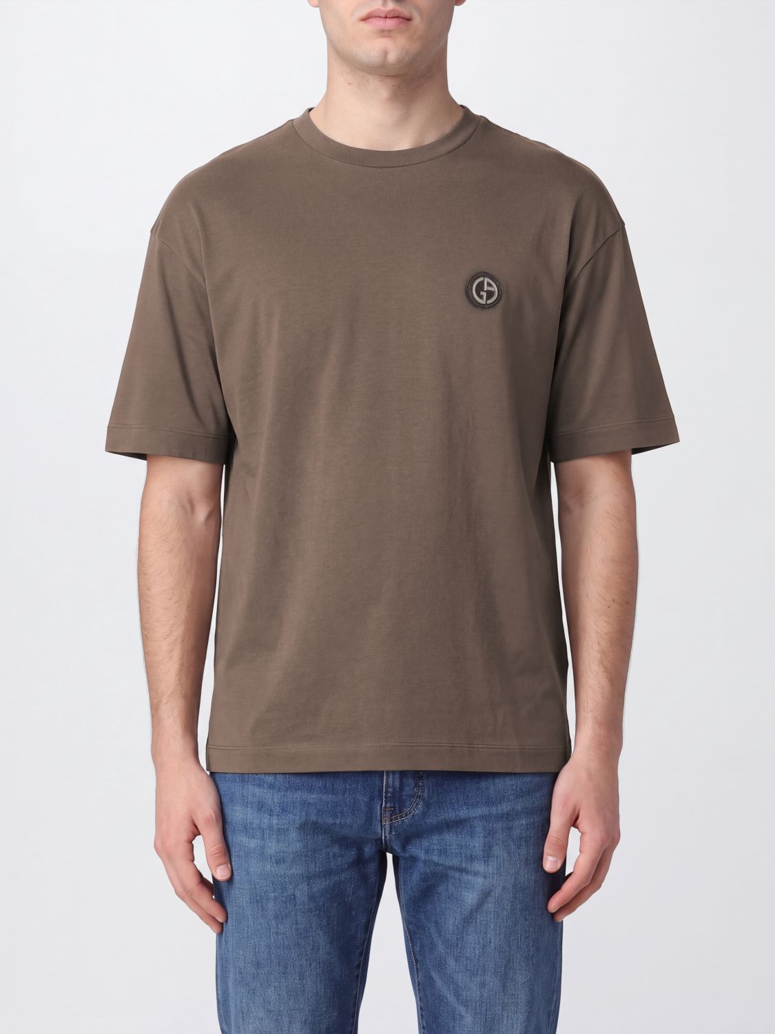 GIORGIO ARMANI T-Shirt Uomo colore Marrone