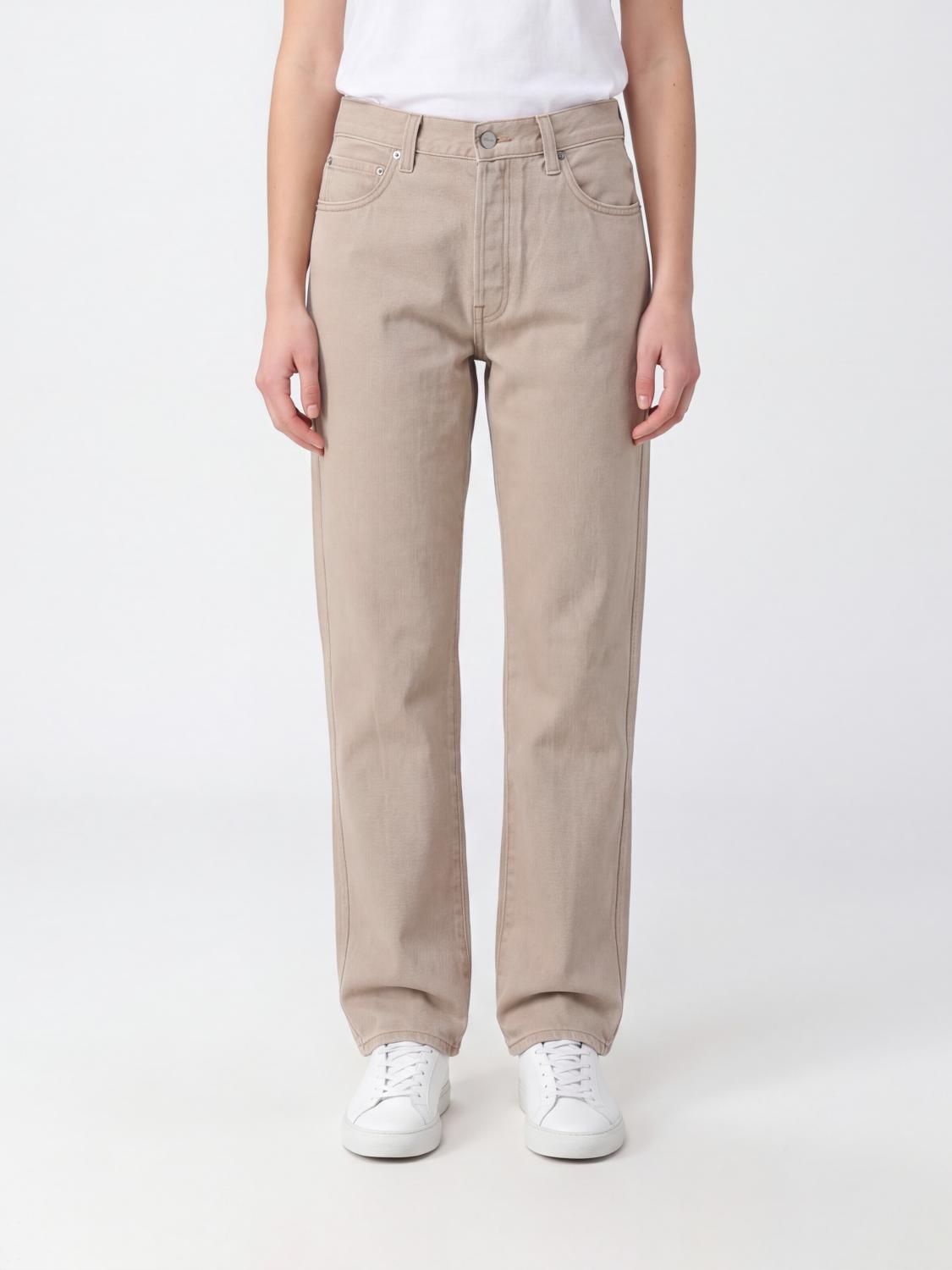 Khaite Mid-Rise Straight-Leg Callum Jeans in Cotton Denim with Five Pockets