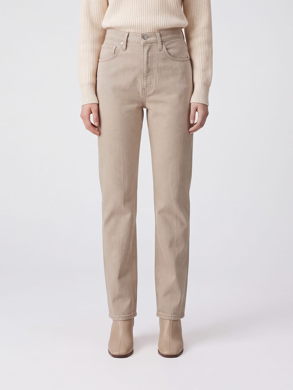 KHAITE Pants Woman color Ivory