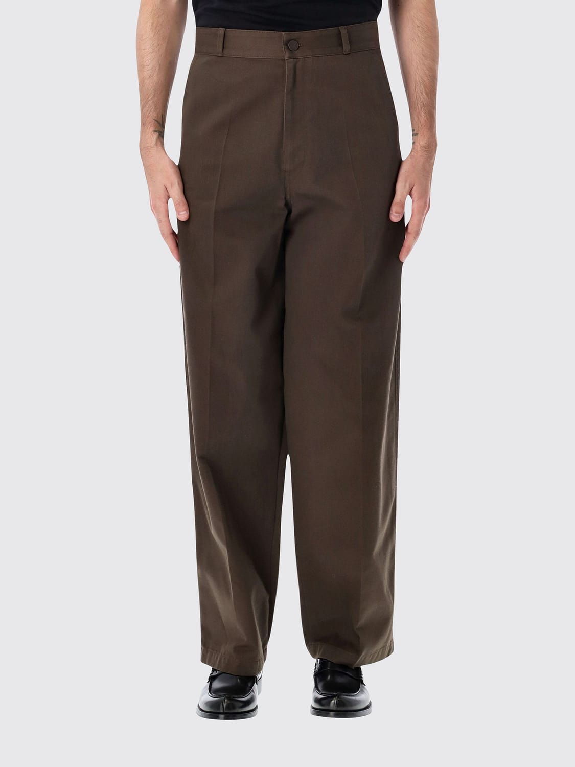 LEMAIRE Pants Men color Green