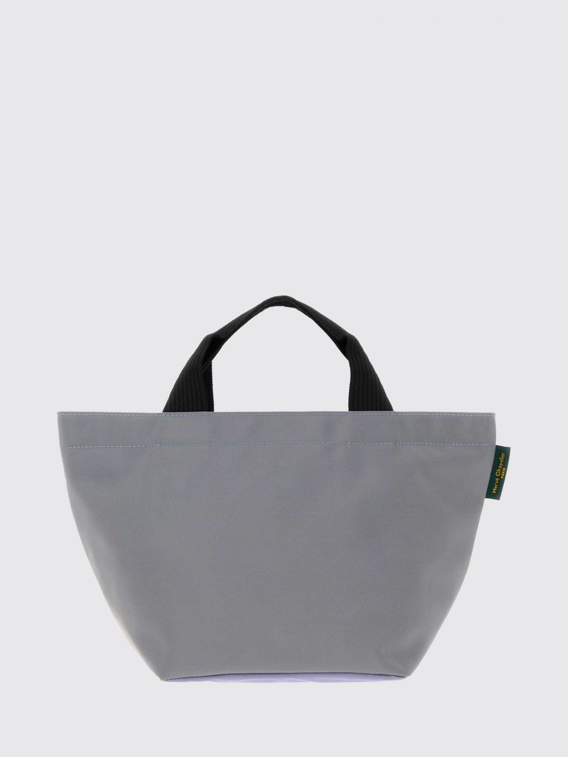 HERVE CHAPELIER Two-Tone Nylon Tote Bag with Double Handle and Zip HERVE CHAPELIER Two-Tone Nylon Tote Bag with Double Handle and Zip