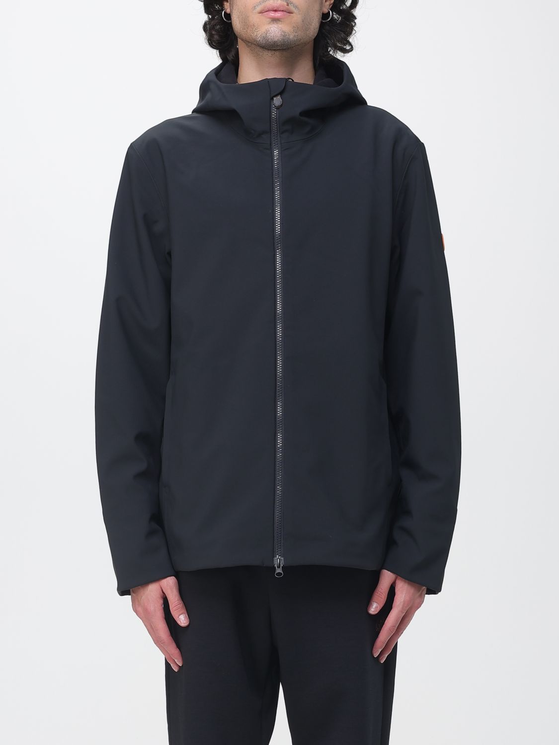 Save The Duck Hooded Windbreaker Jacket in Windproof Technical Fabric