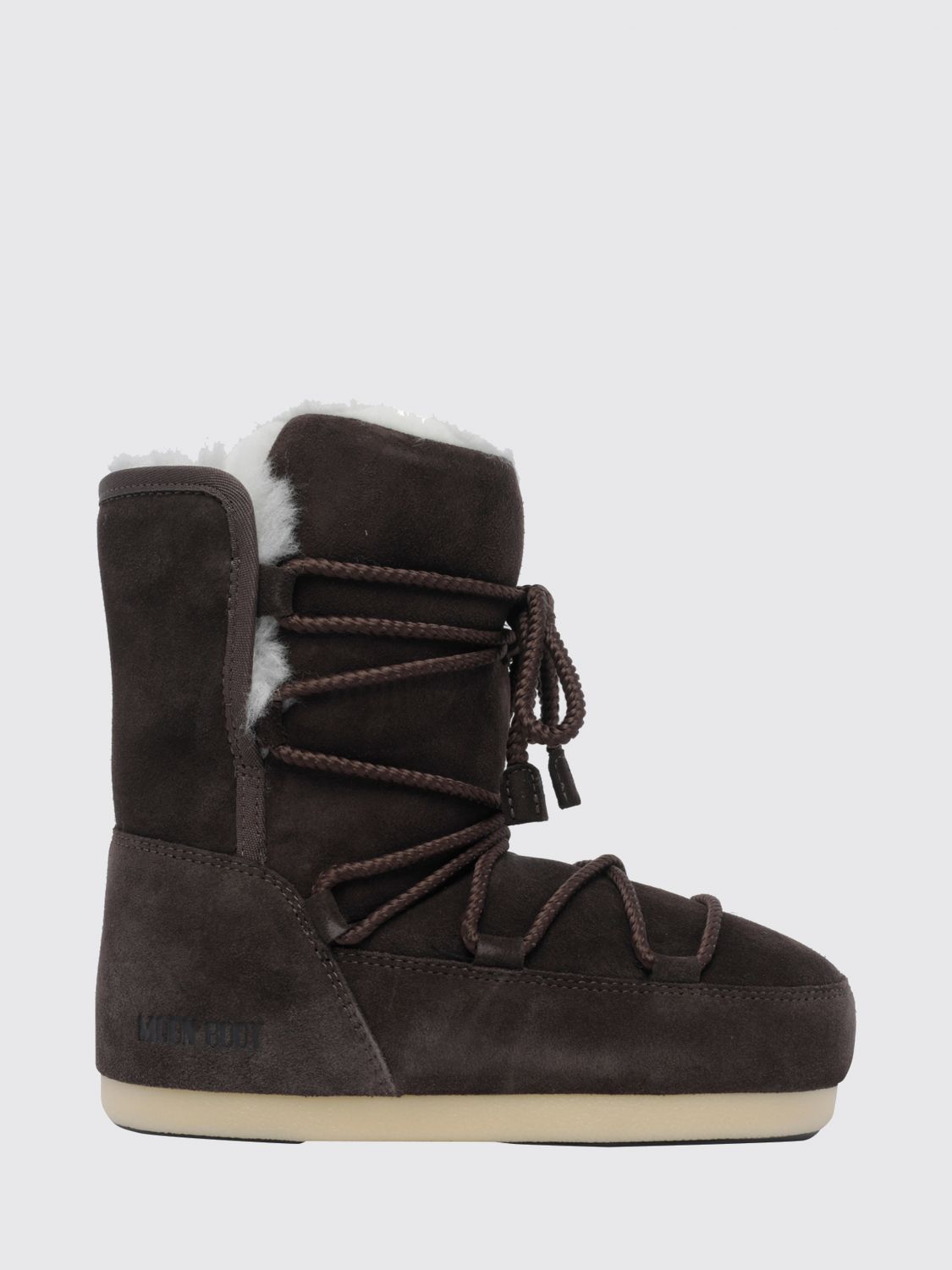 Moon Boot EVX Low-Cut Suede and Fur Snow Boots