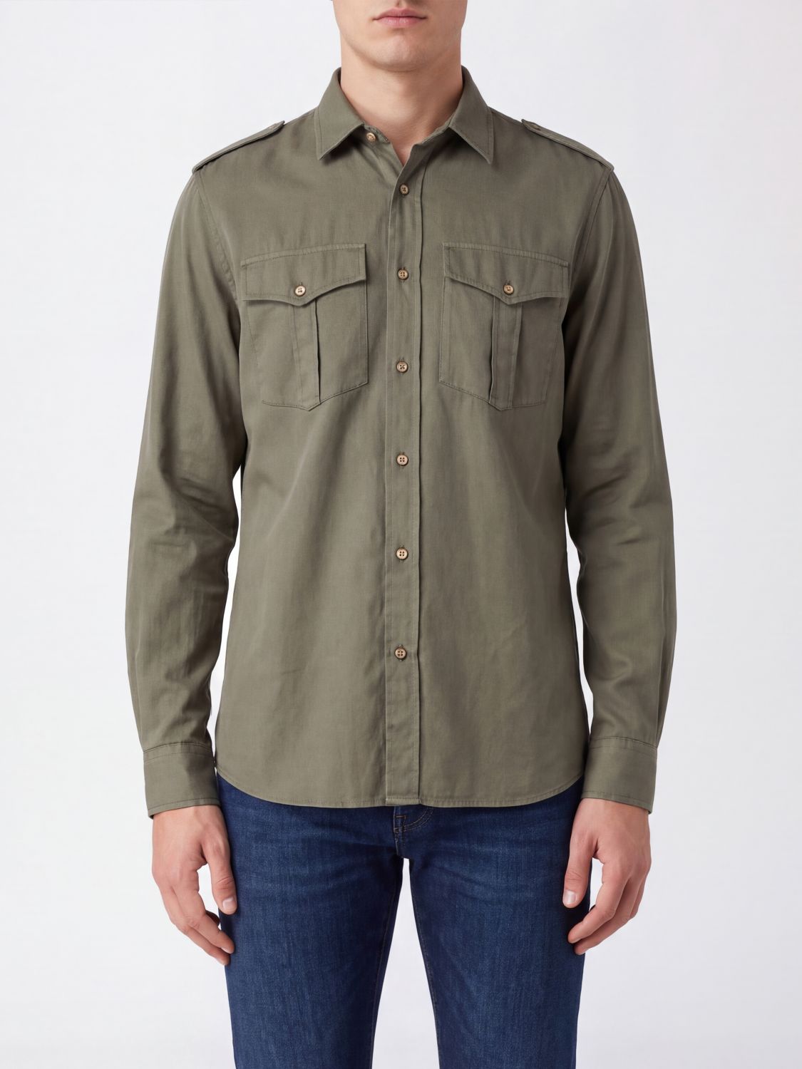 BRUNELLO CUCINELLI Camicia Uomo colore Verde
