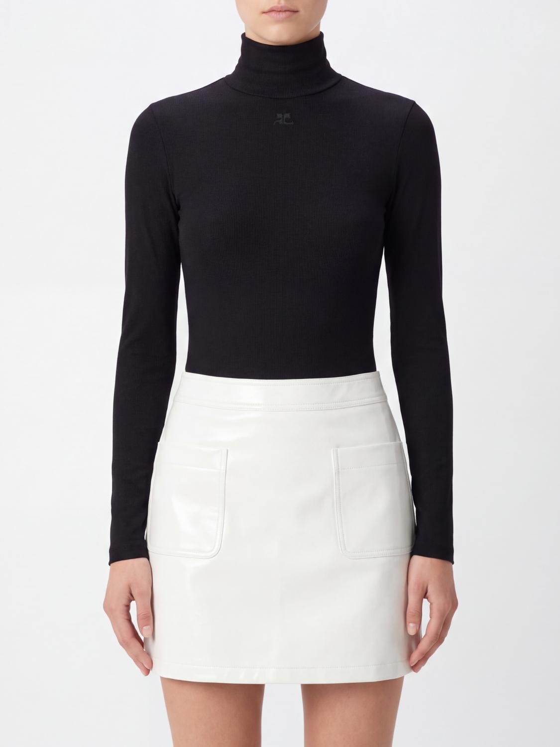 COURRÈGES Top Donna colore Nero