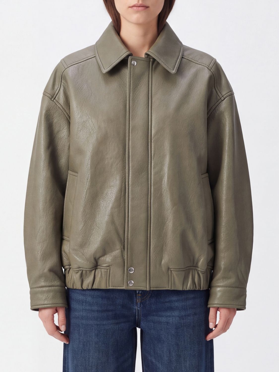 Agolde Jacket Woman Color Green