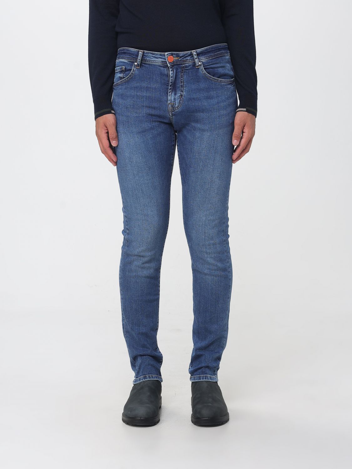 MANUEL RITZ Jeans Men color Denim MANUEL RITZ Jeans Men color Denim