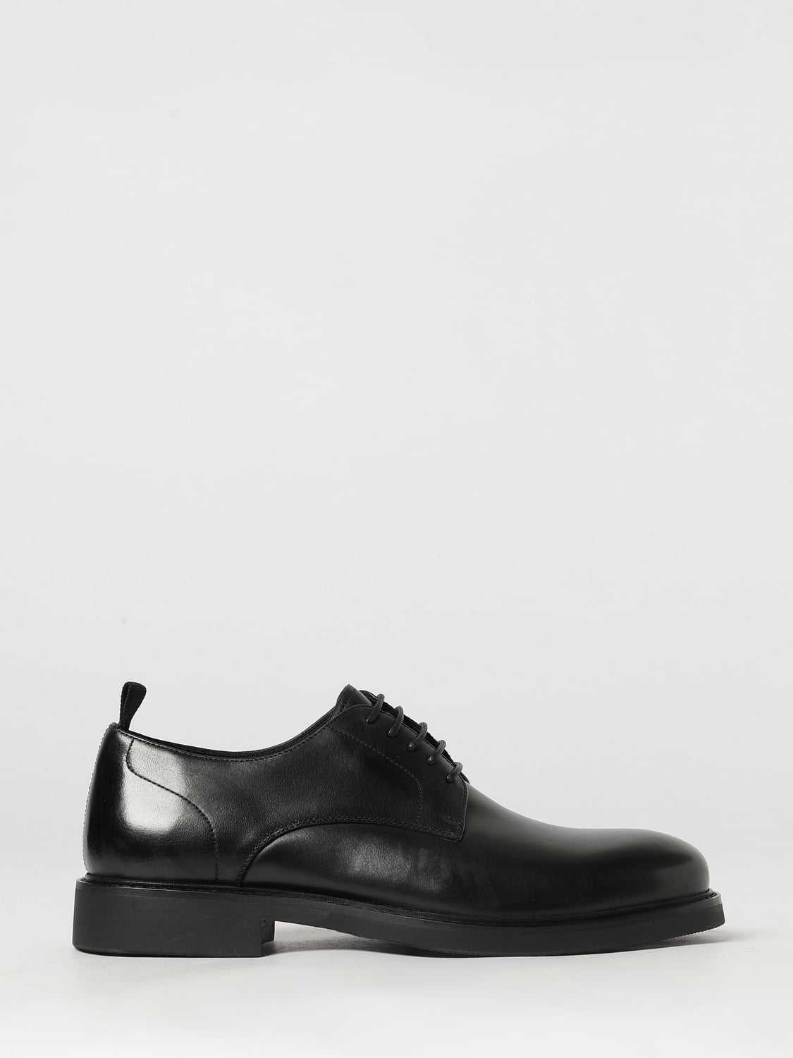 MANUEL RITZ Smooth Calfskin Leather Derby Shoes with Rear Pull-Tab MANUEL RITZ Smooth Calfskin Leather Derby Shoes with Rear Pull-Tab