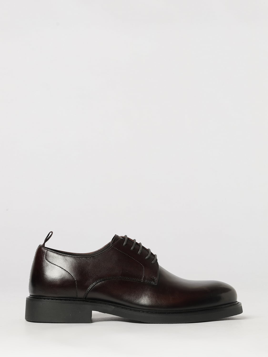 MANUEL RITZ Smooth Calfskin Leather Derby Shoes with Rear Pull-Tab MANUEL RITZ Smooth Calfskin Leather Derby Shoes with Rear Pull-Tab