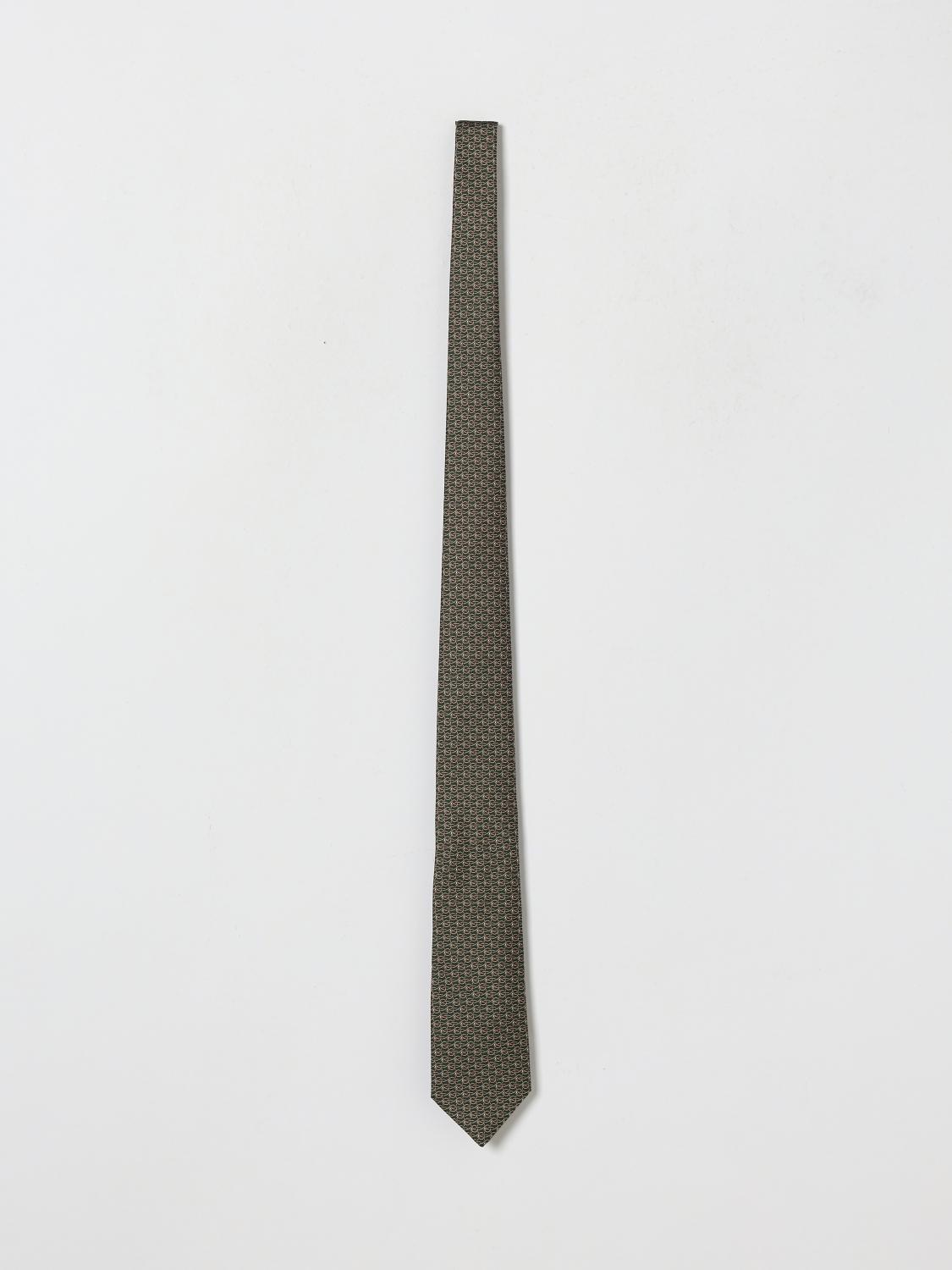Luigi Borrelli Pure Silk Tie with Graphic Print and Applied Logo