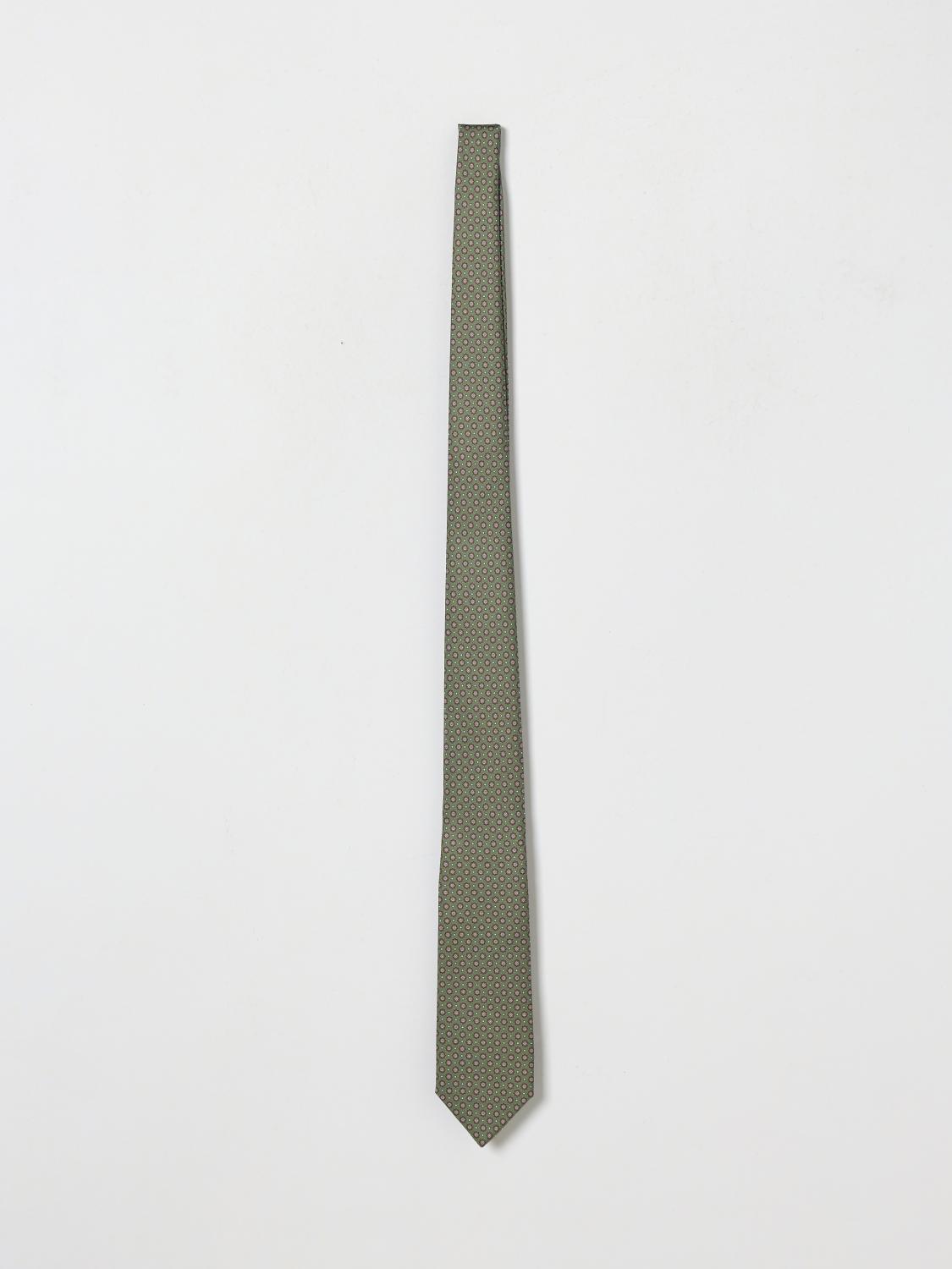 Luigi Borrelli Pure Silk Tie with Vintage-Style Floral Print