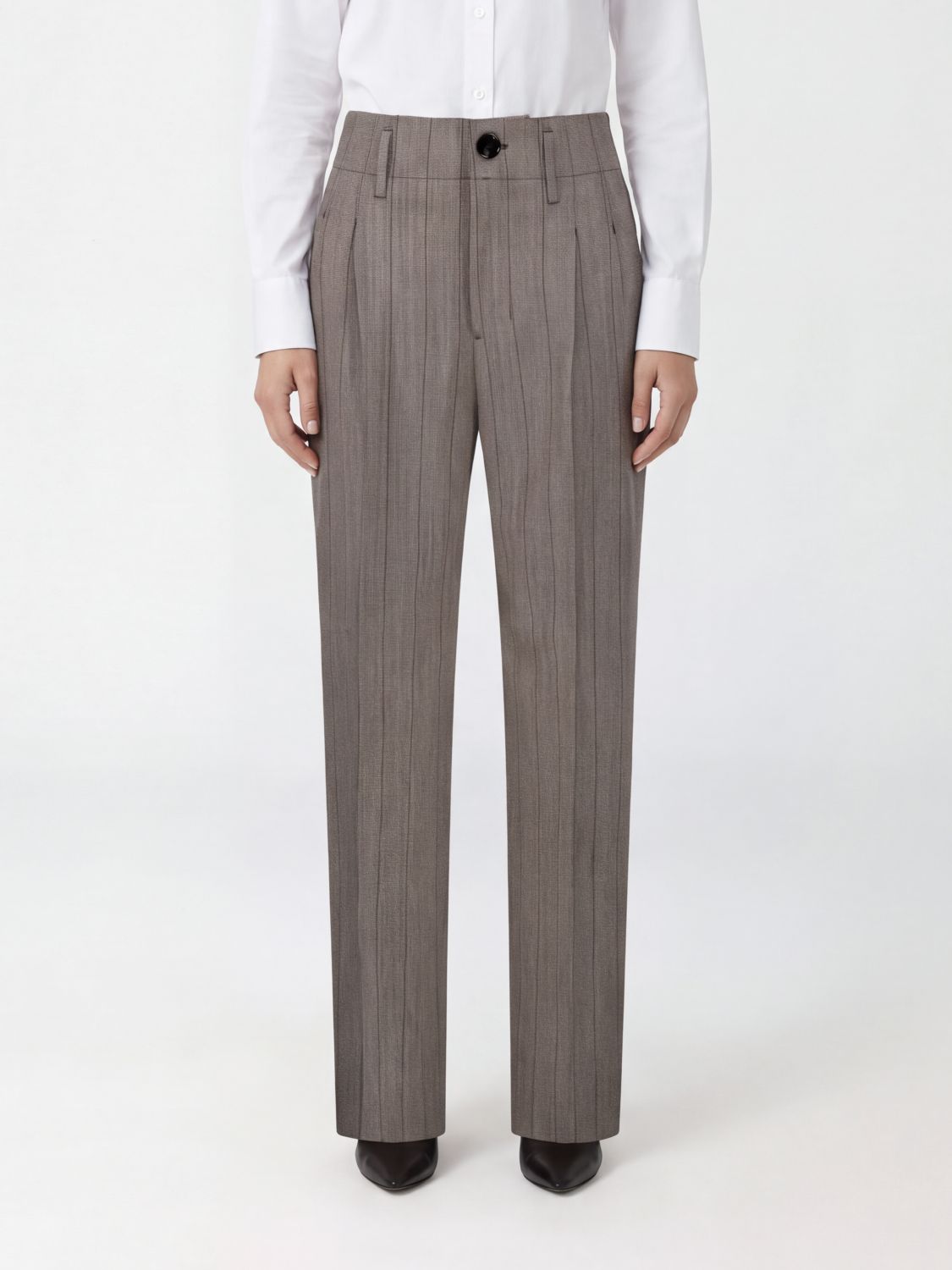 AMI PARIS Pants Woman color Brown