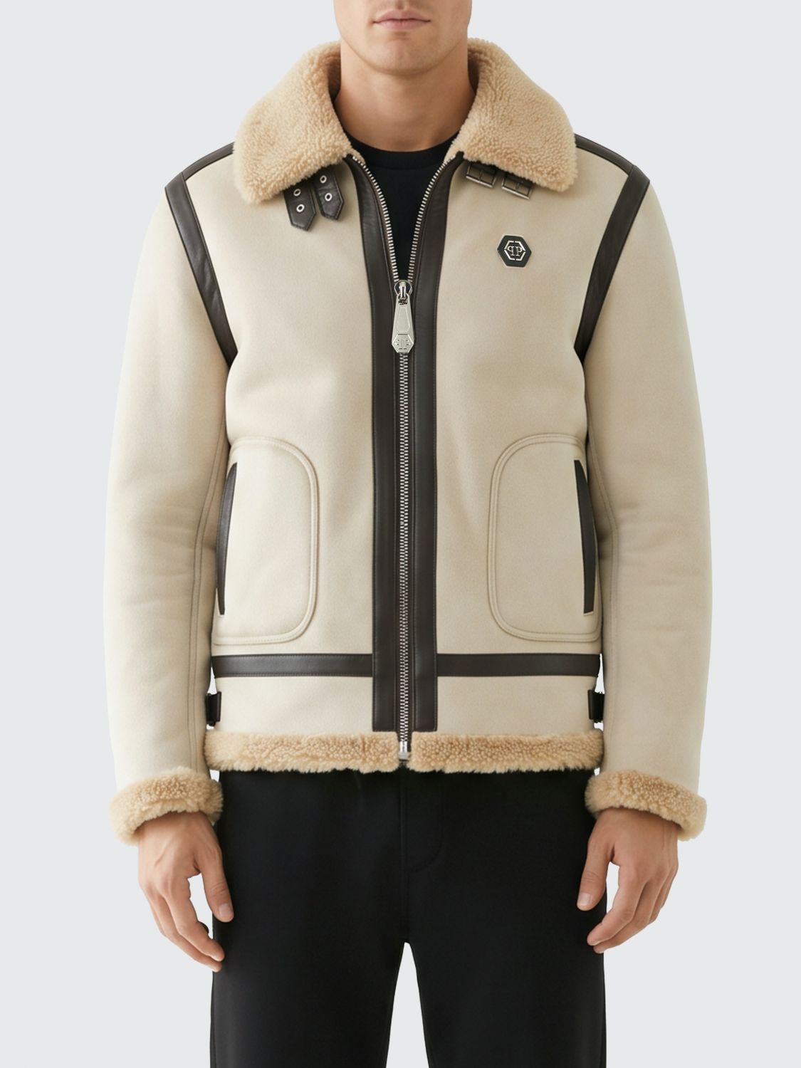 PHILIPP PLEIN Jacket Men color Beige