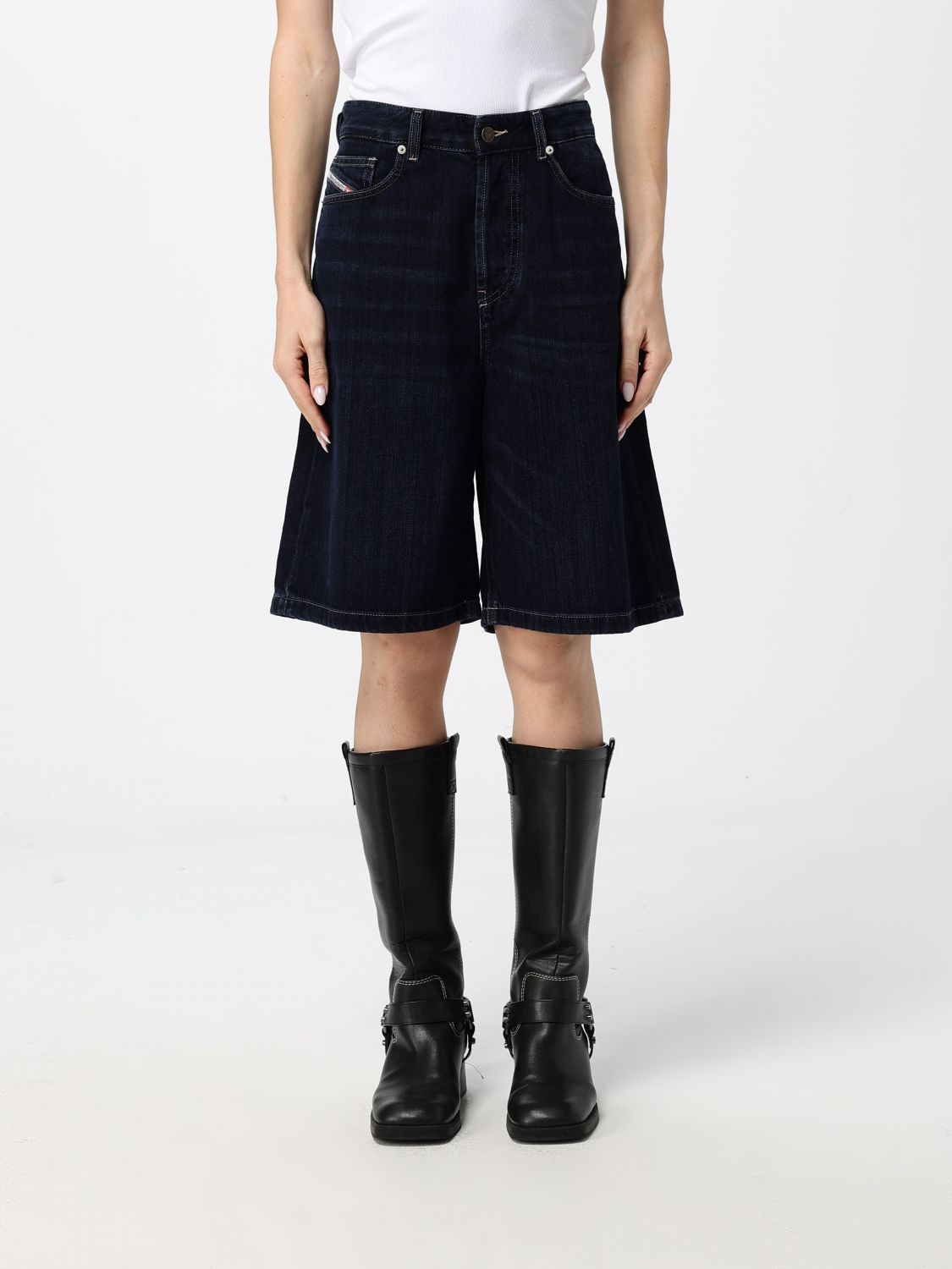DIESEL Shorts Woman color Blue
