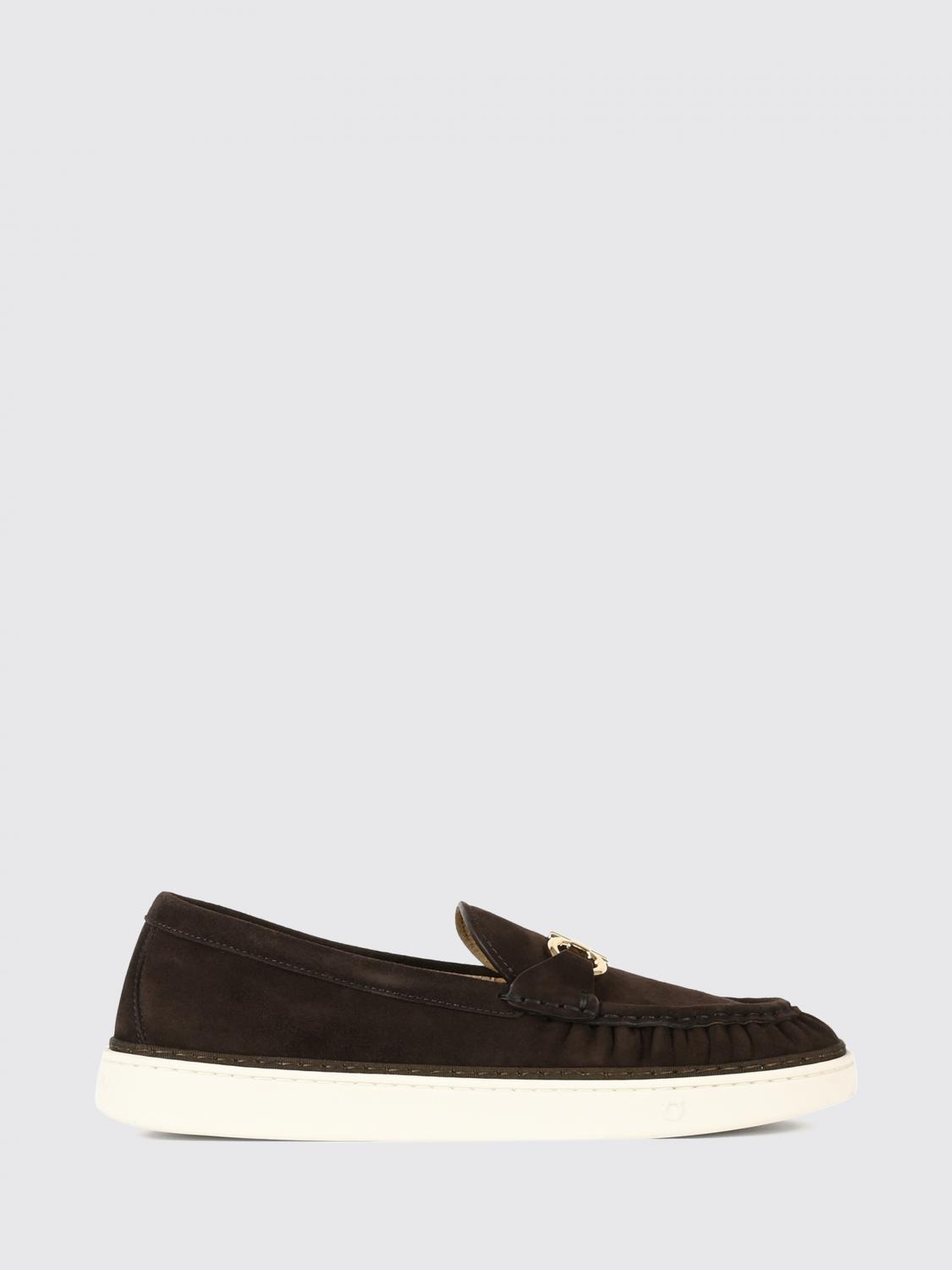 FERRAGAMO Ballet Flat Woman color Brown