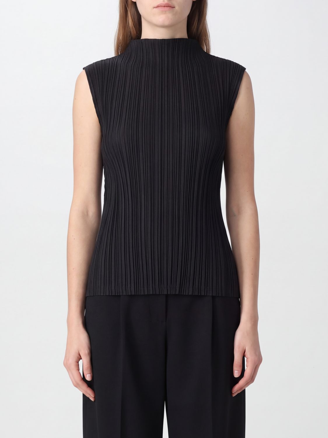 Pleats Please Issey Miyake Shirt in Black