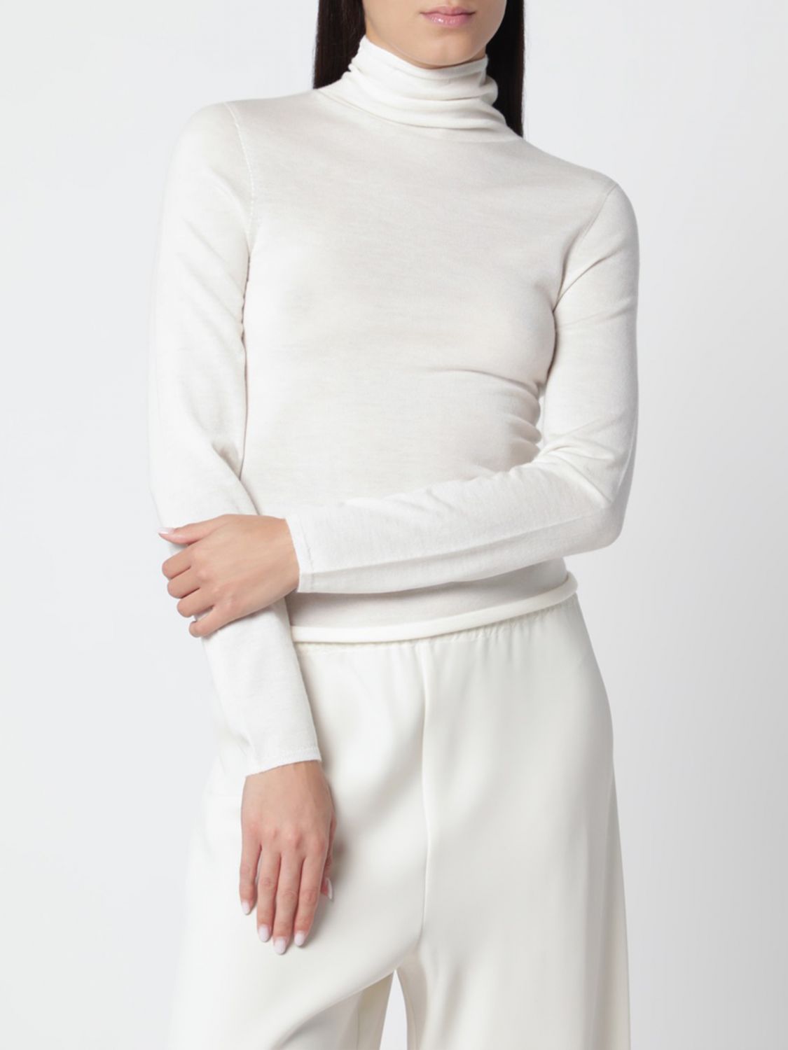 Almada Label Sweater Woman Color White