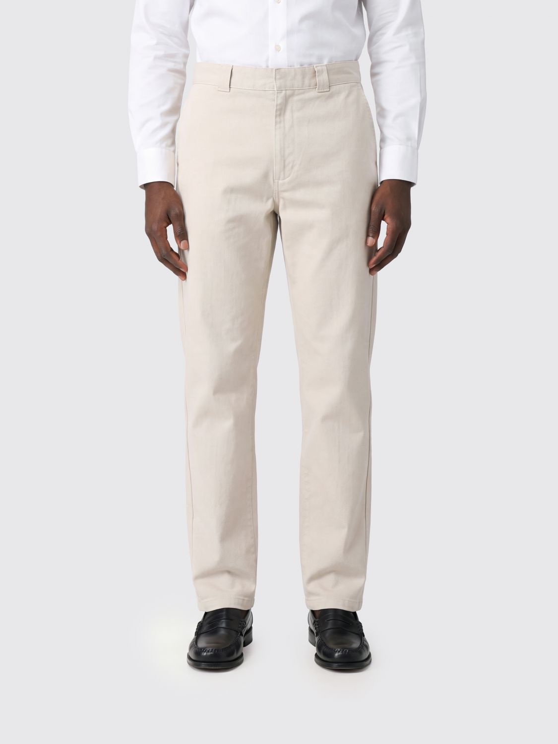 ASPESI Straight-Leg Cotton Chino Trousers with Mid-Rise Waist