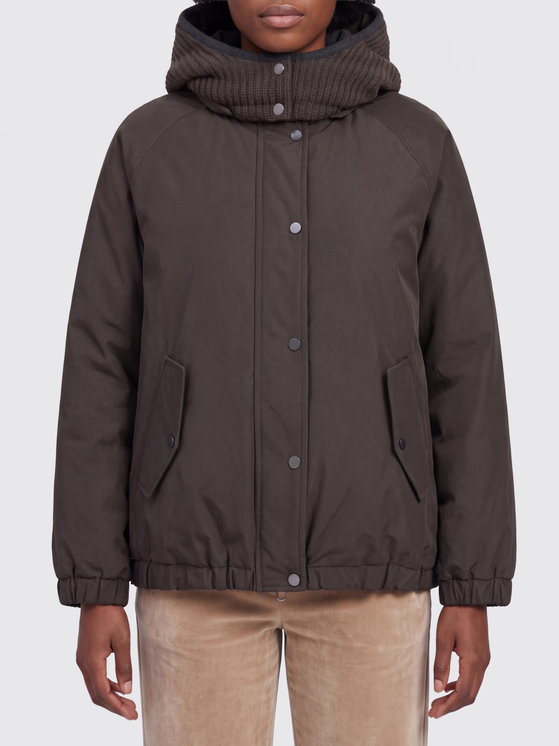 BRUNELLO CUCINELLI Jacket Woman color Brown