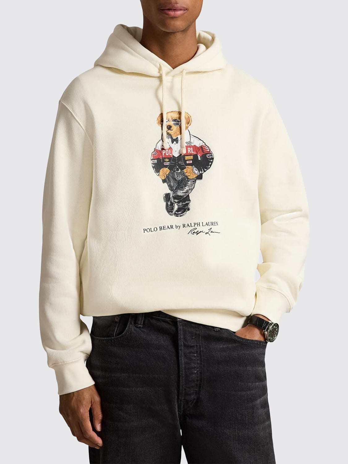 Polo Ralph Lauren Teddy Bear Print Cotton Hoodie