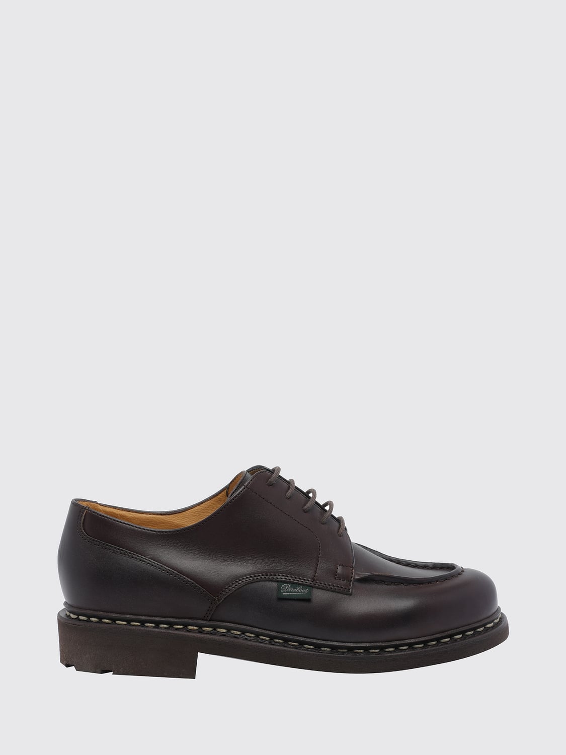Paraboot Chambord Smooth Calfskin Derby Shoes with Round Toe