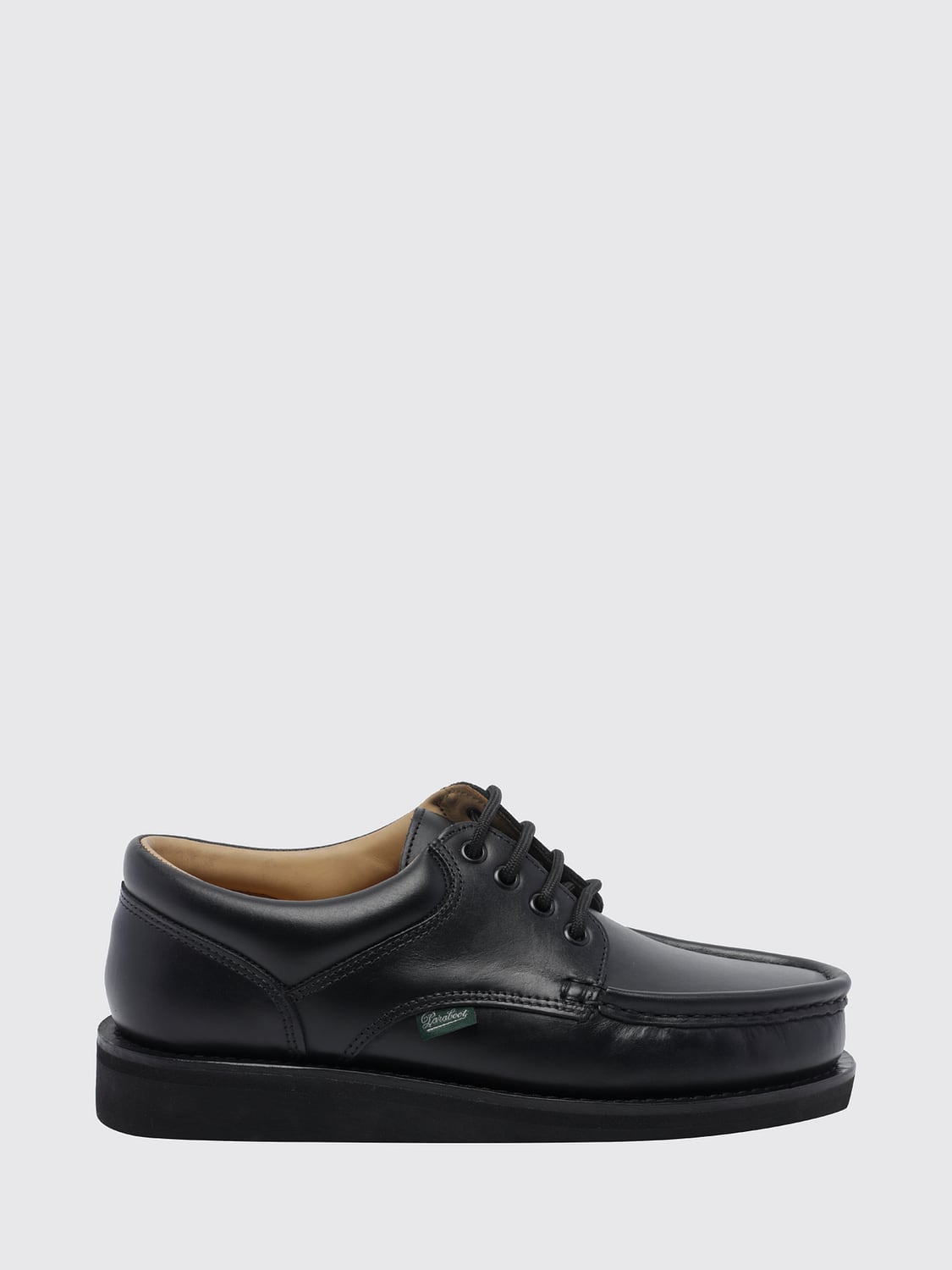 Paraboot Thiers Smooth Calf Leather Derby Shoes with Padded Ankle