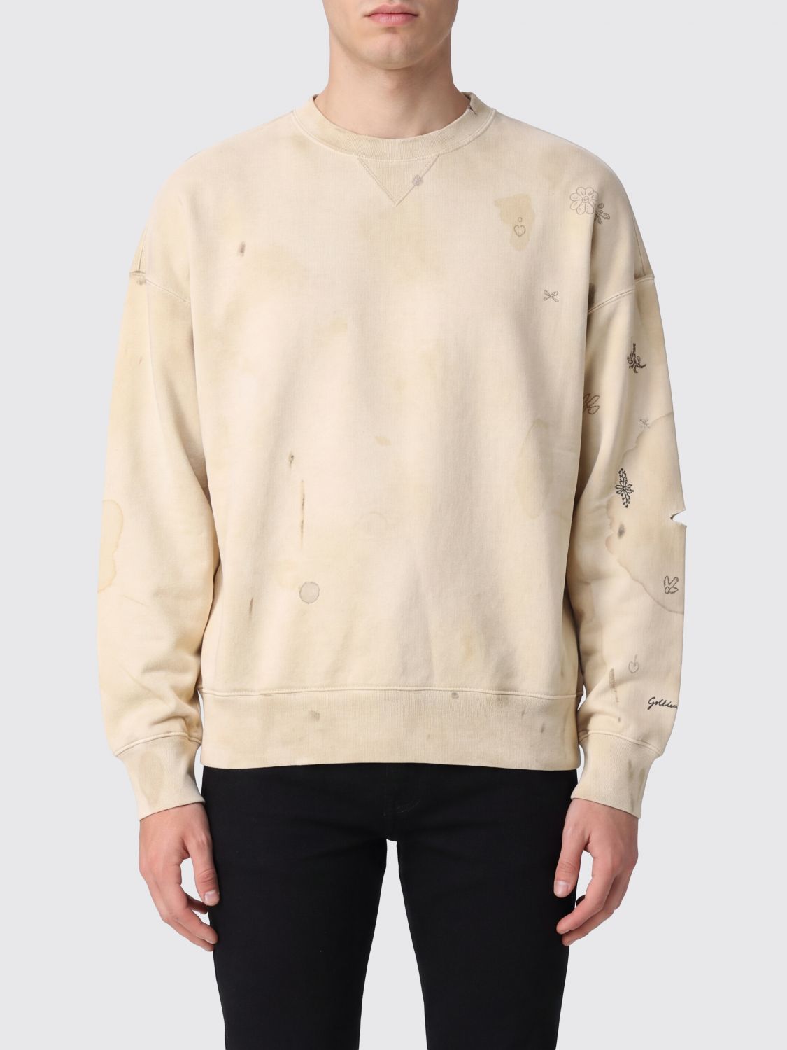 GOLDEN GOOSE Felpa Uomo colore Bianco