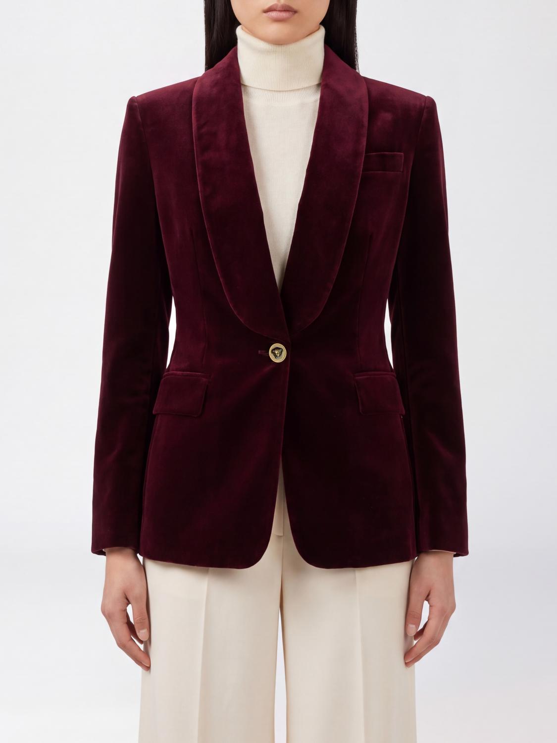 Versace Jacket Woman Color Burgundy