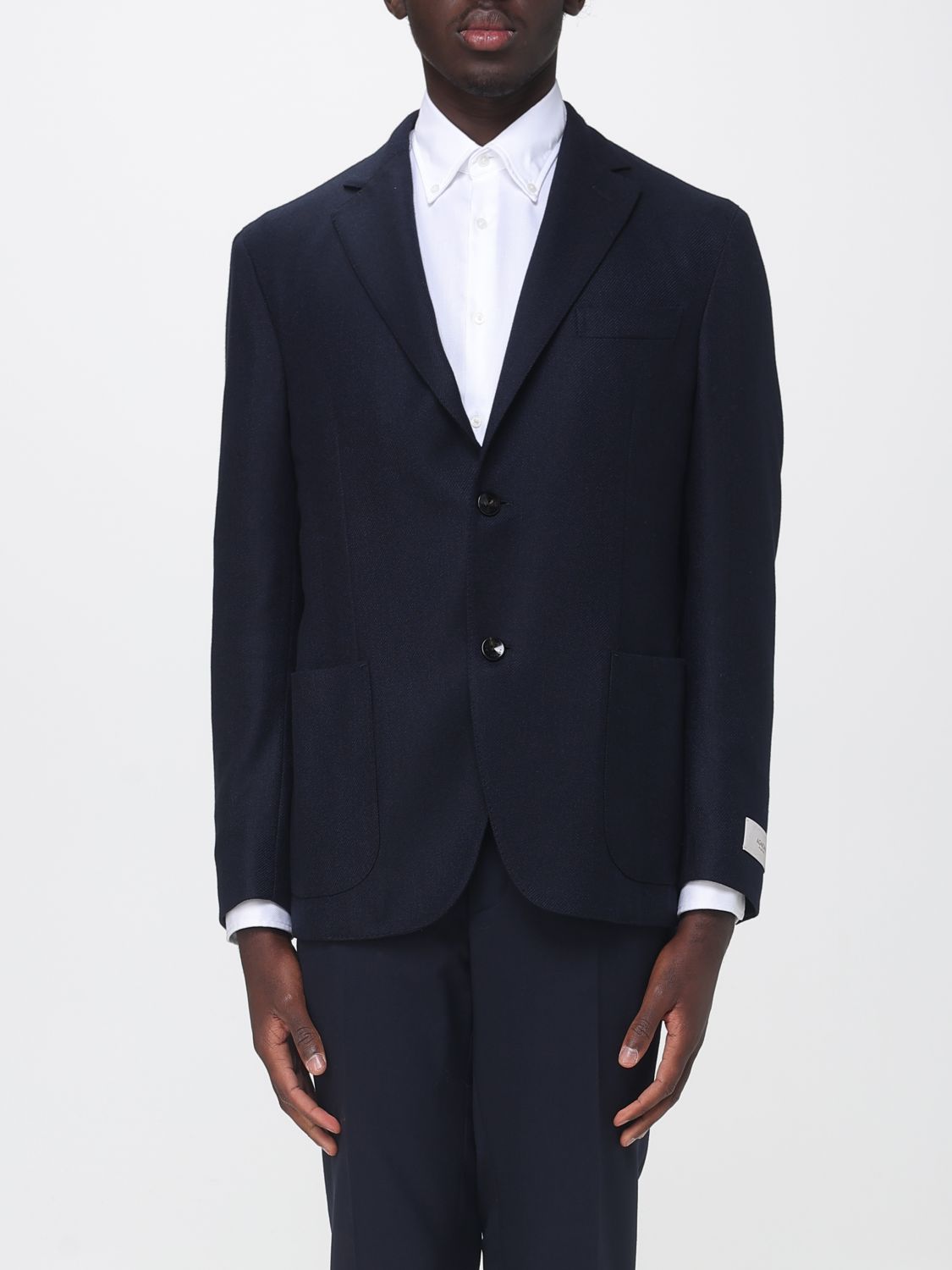 AGNONA Single-Breasted Pure Cashmere Blazer with Patch Pockets
