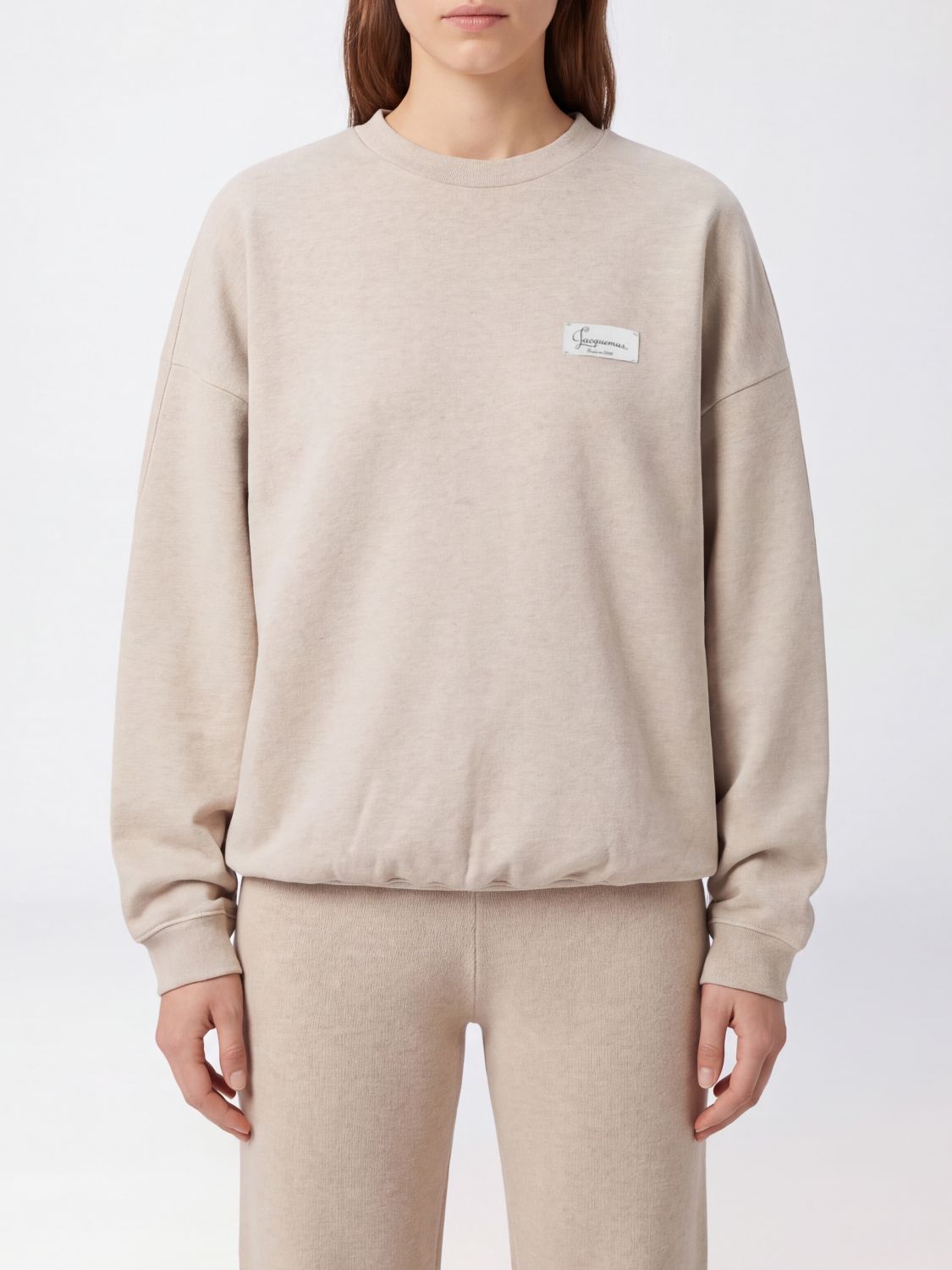 JACQUEMUS Sweatshirt Woman color Beige