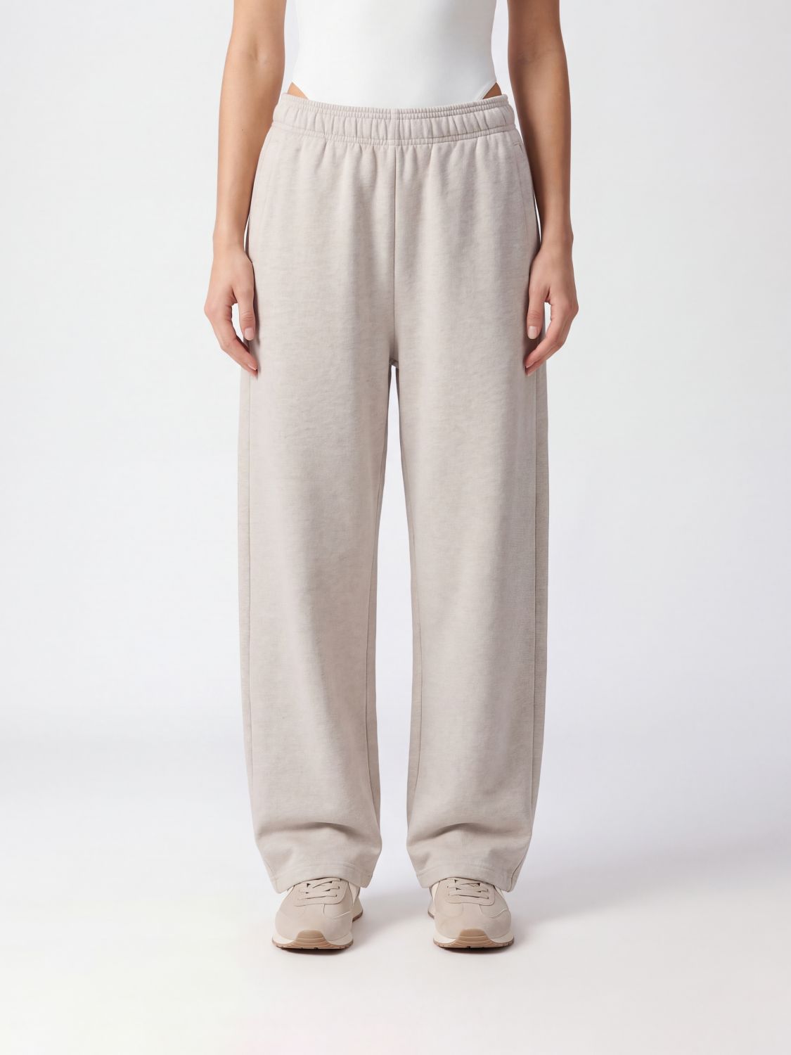 Jacquemus Wide-Leg Cotton Jogging Trousers with Elastic Waist