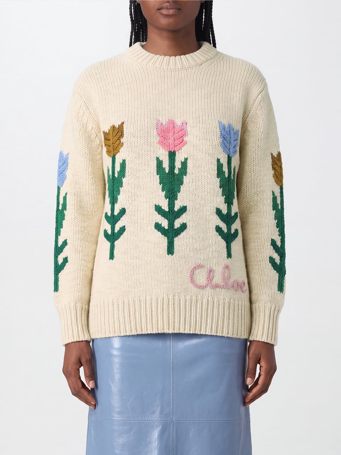 CHLOÉ Sweater Woman color Milk